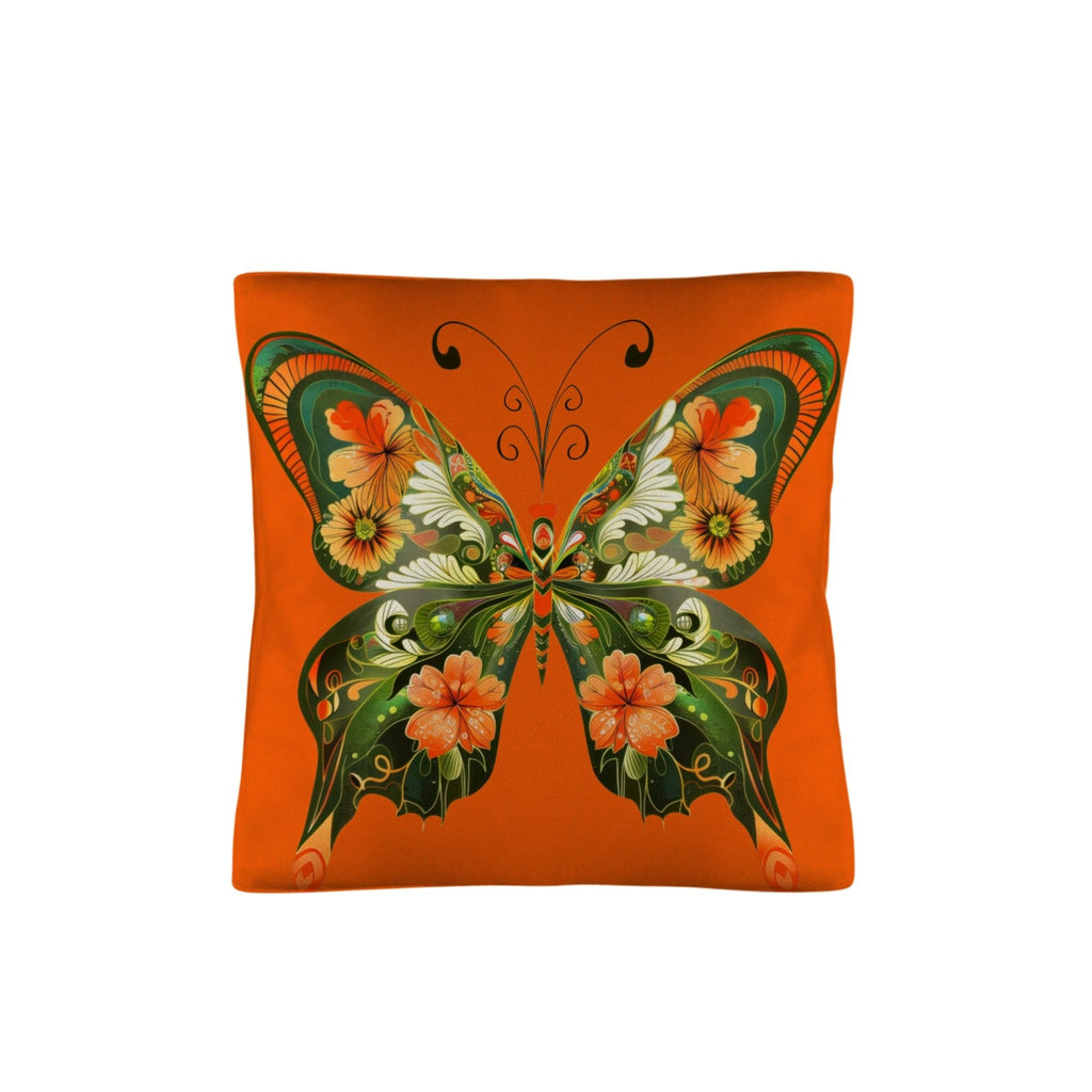 Retro Floral Butterfly Pillow Case Made in America