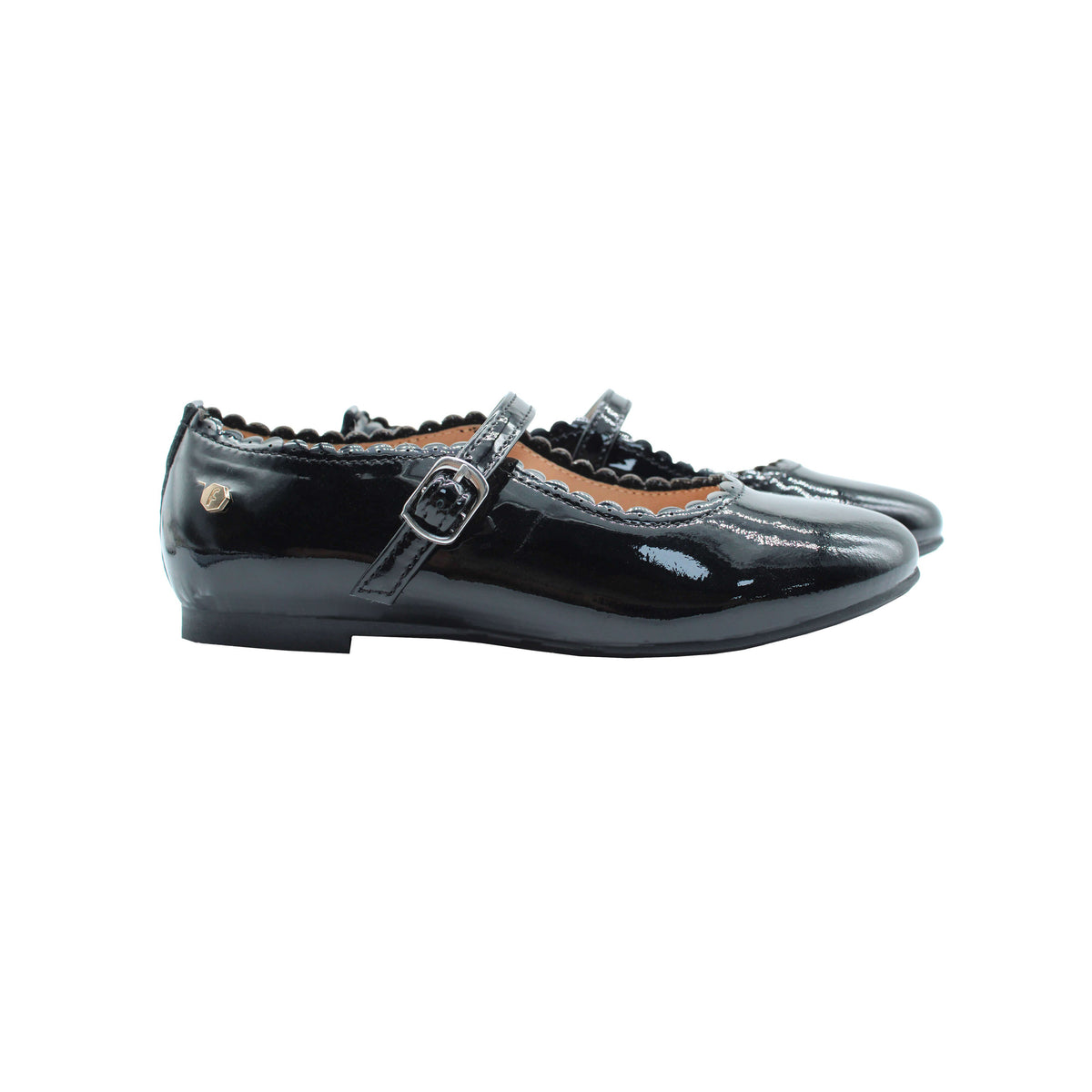 Fintoes Kids' Black Patent Mary Janes