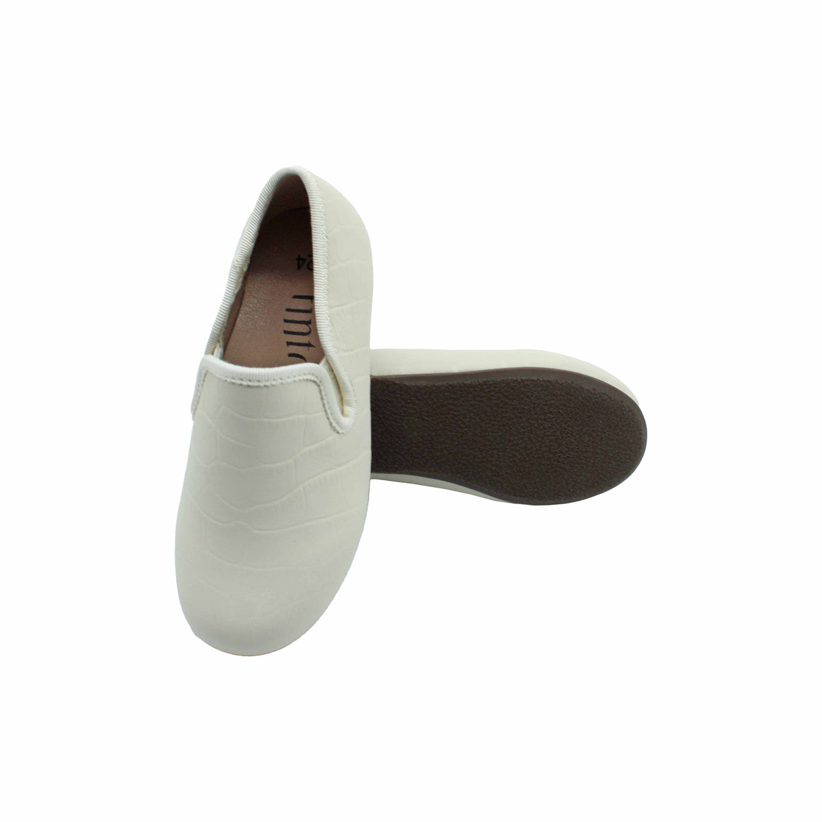 Fintoes Kids' Beige Leather Dress Shoes, Boys'
