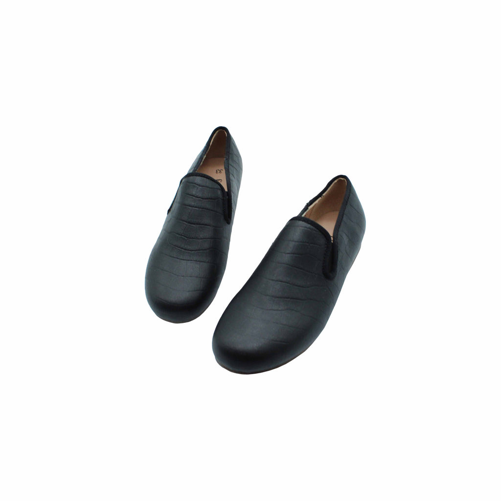 Black Designed Leather