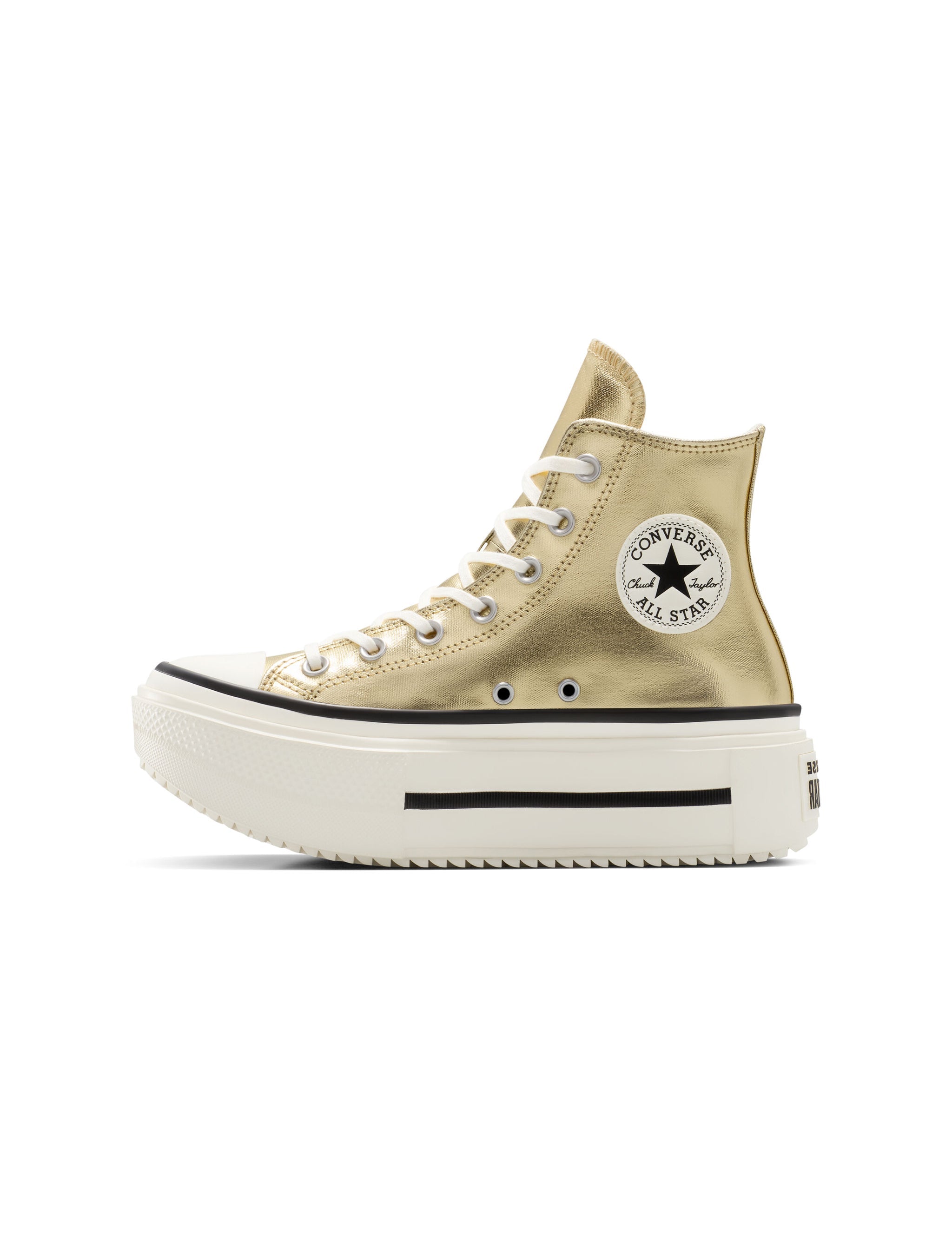 Converse Big Kids All Star Lift Double Stack Platform - Metallic Gold
