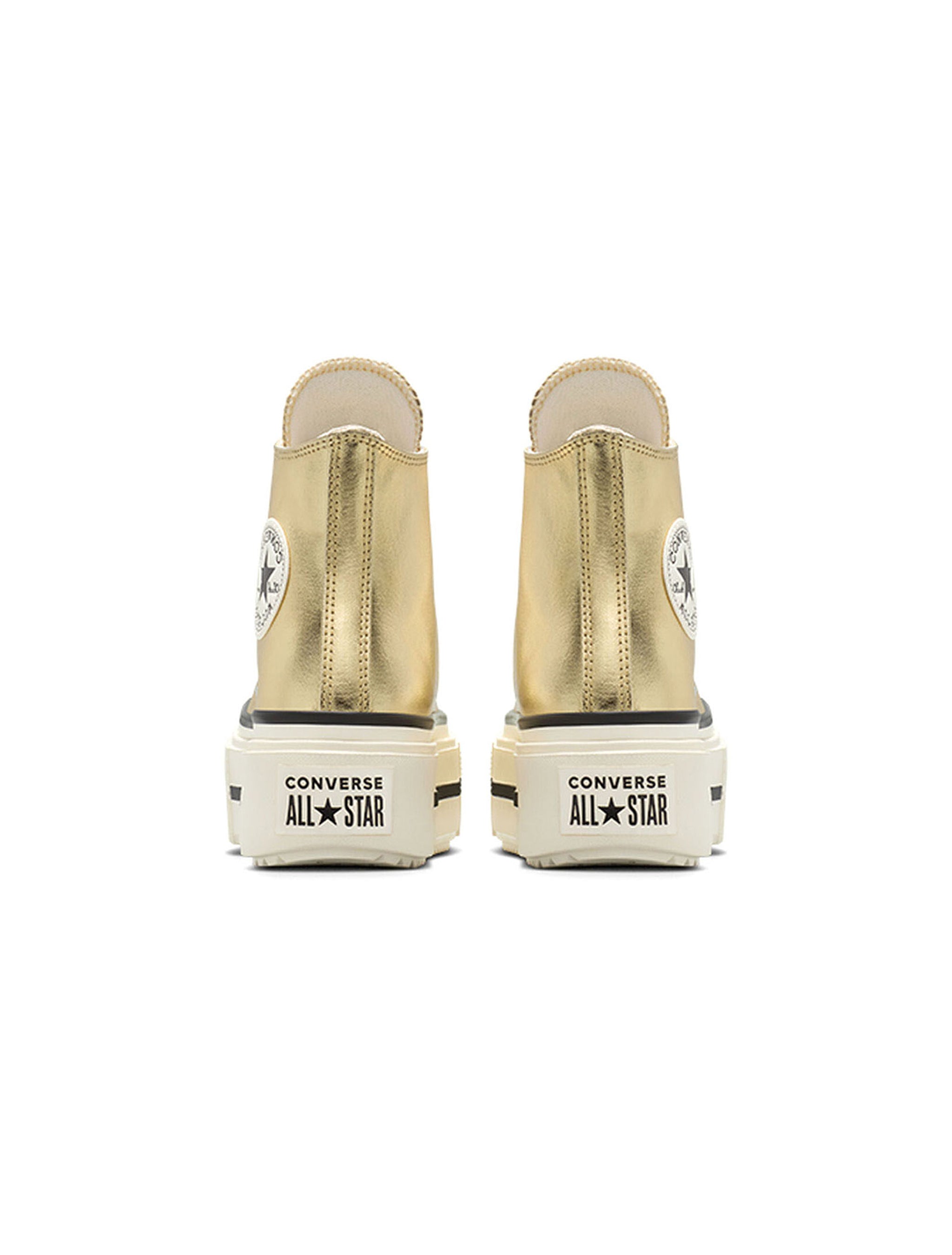 Converse Big Kids All Star Lift Double Stack Platform - Metallic Gold