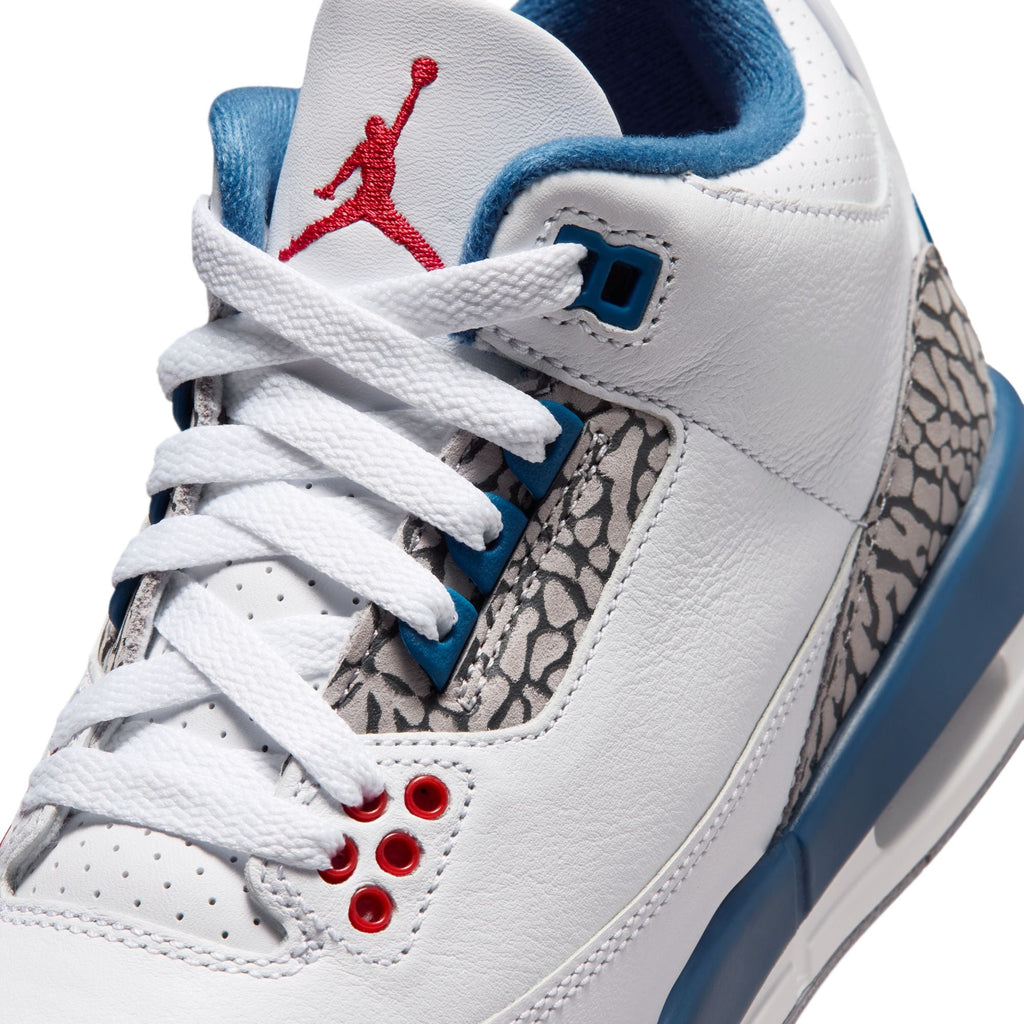 Air Jordan Big Kids 3 Retro - True Blue