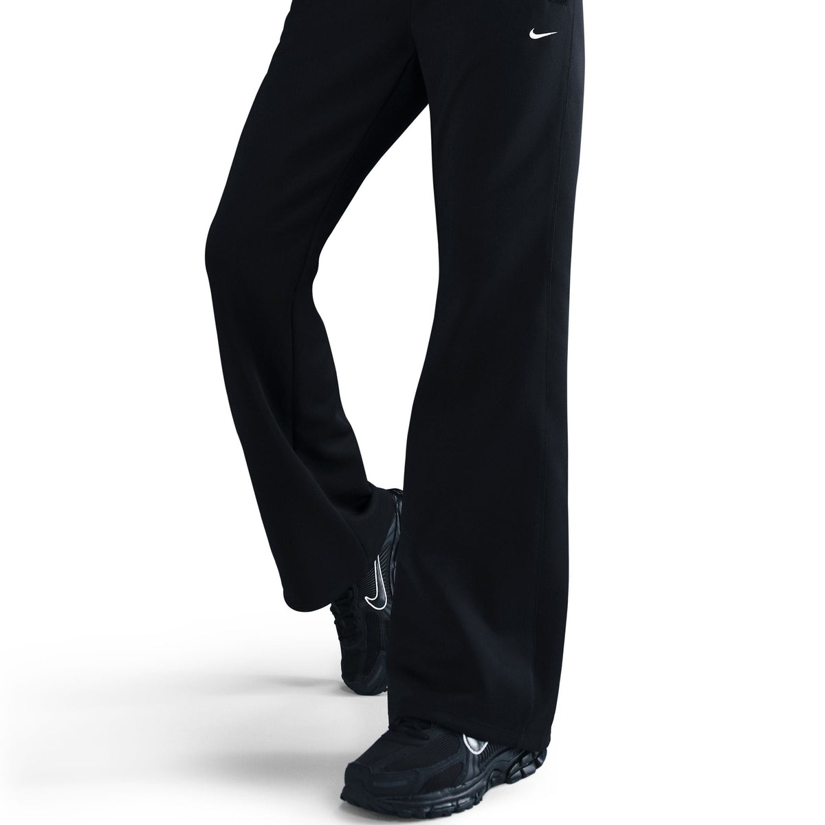 Nike Womens Mid Rise Slim Knit Trousers - Black