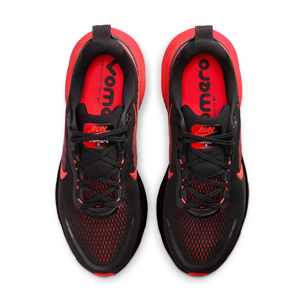 Nike Mens Vomero 18 - Black/Bright Crimson