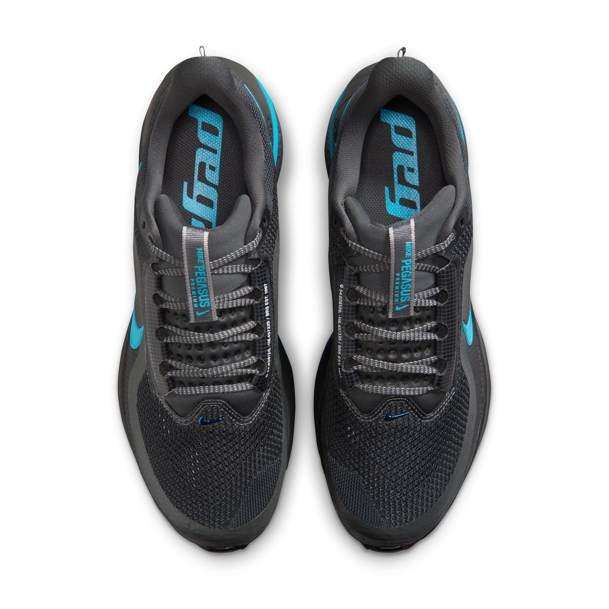 Nike Mens Pegasus Premium - Anthracite/Current Blue