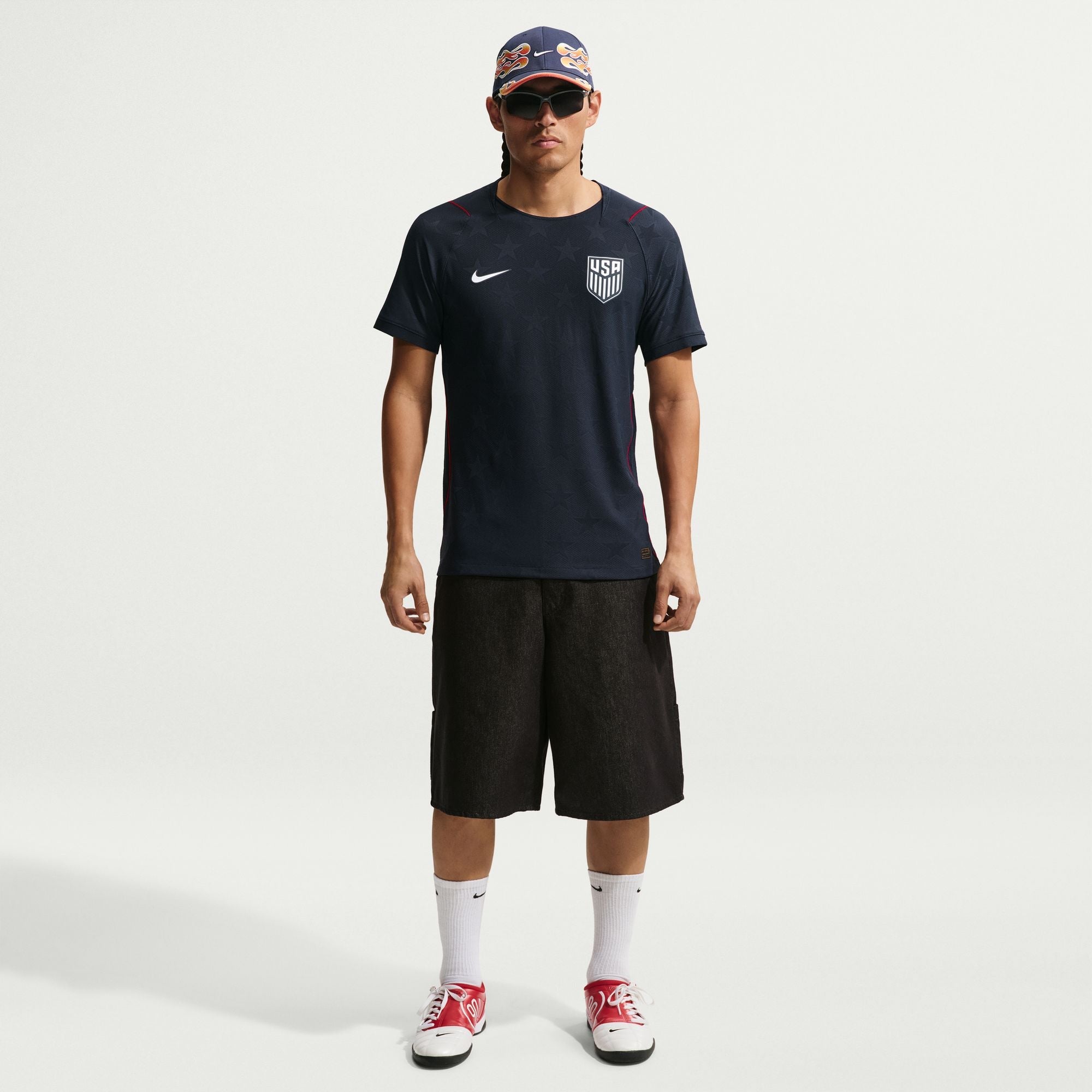 Nike Mens USMNT 2026/27 Match Away - Dark Obsidian