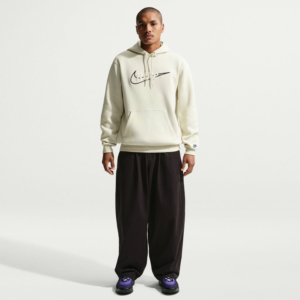 Nike Mens Fleece Hoodie - Light Khaki