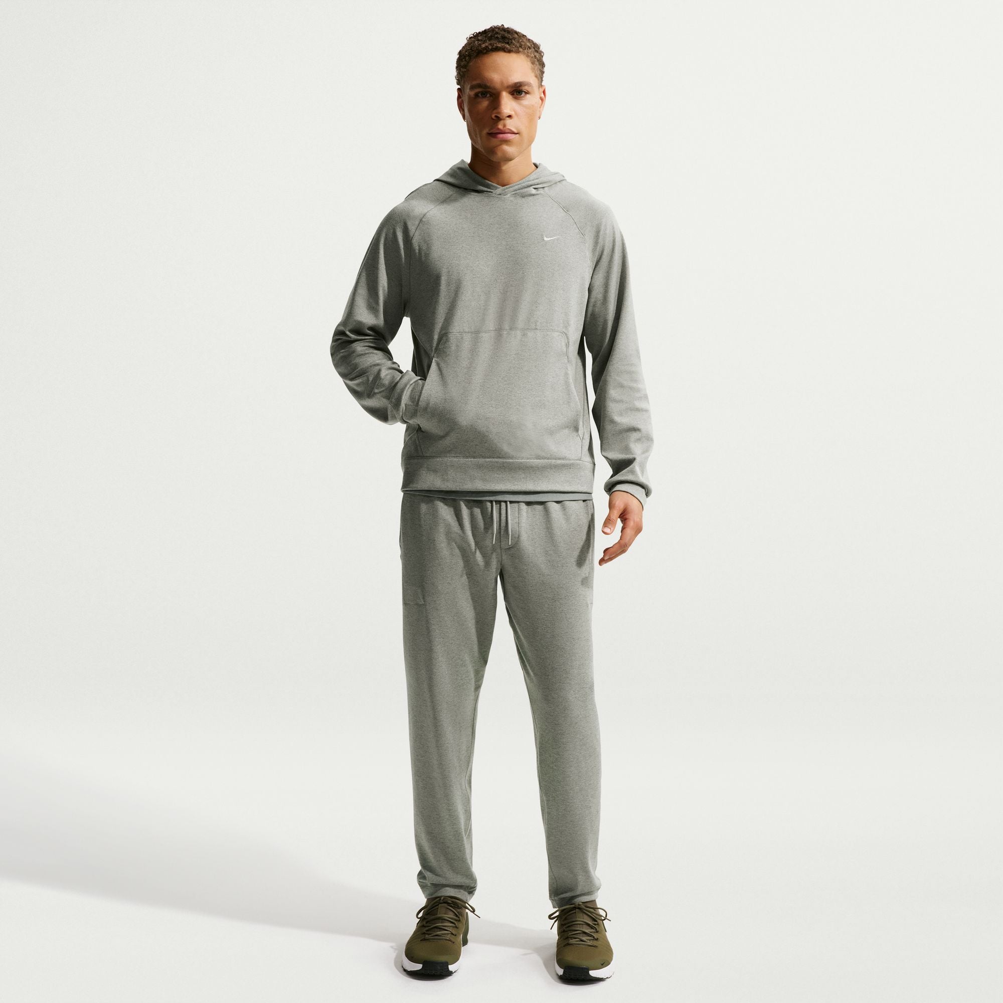Nike Mens Primary NanoKnit Dri-Fit Pullover Hoodie - Green