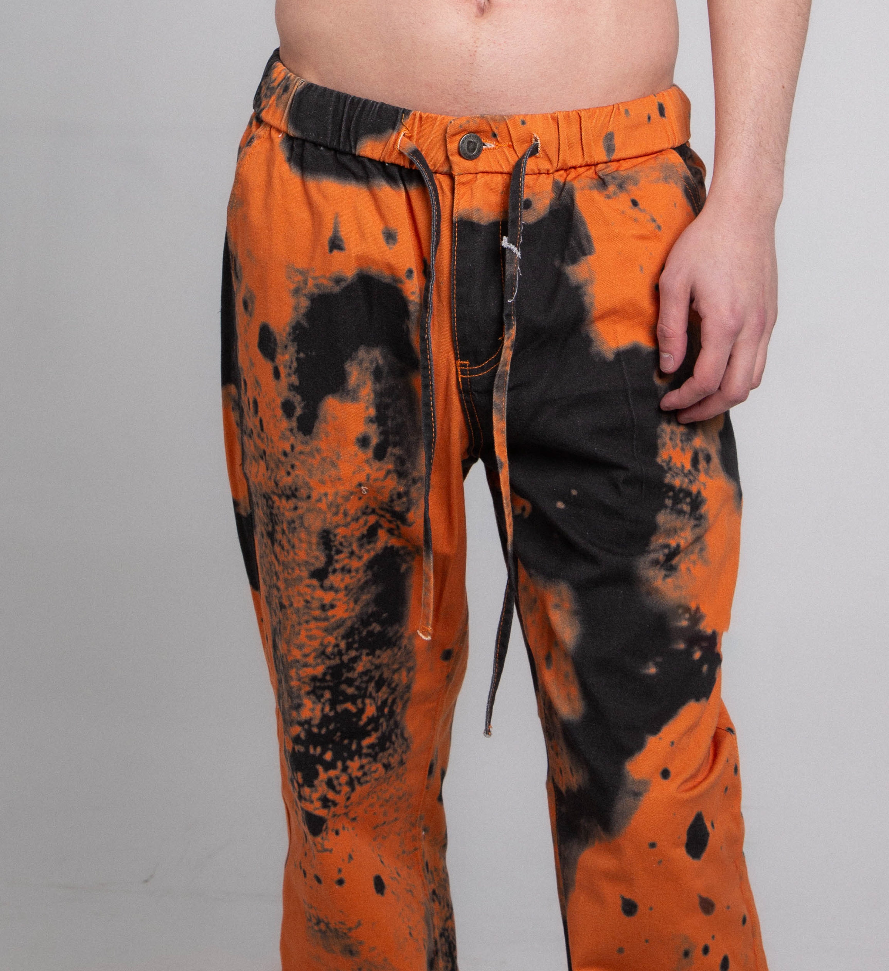 AJ04L COLOR DYE LOOSE JEANS