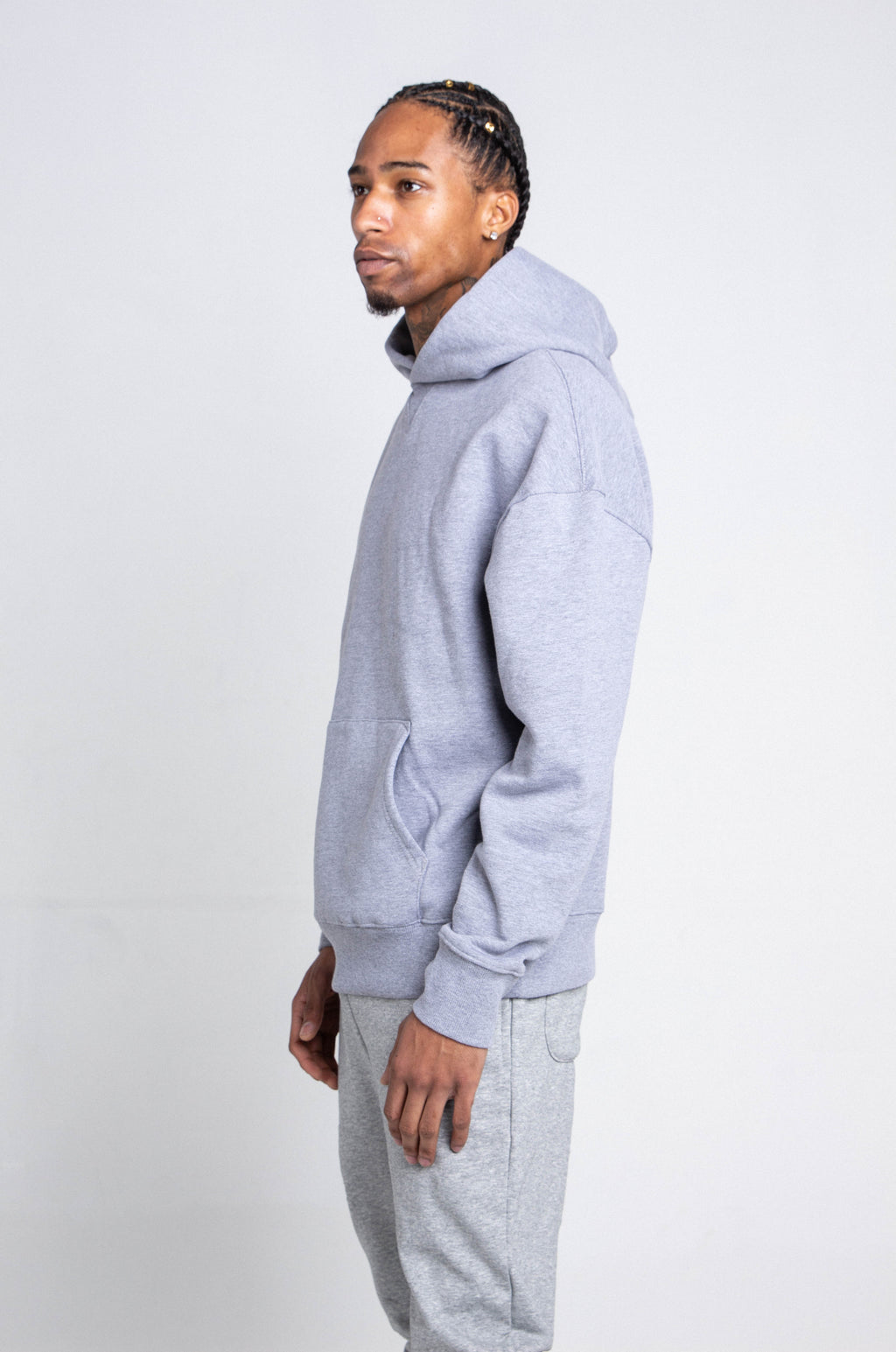 AJ1004H-P Plain Fleece Sweatshirt