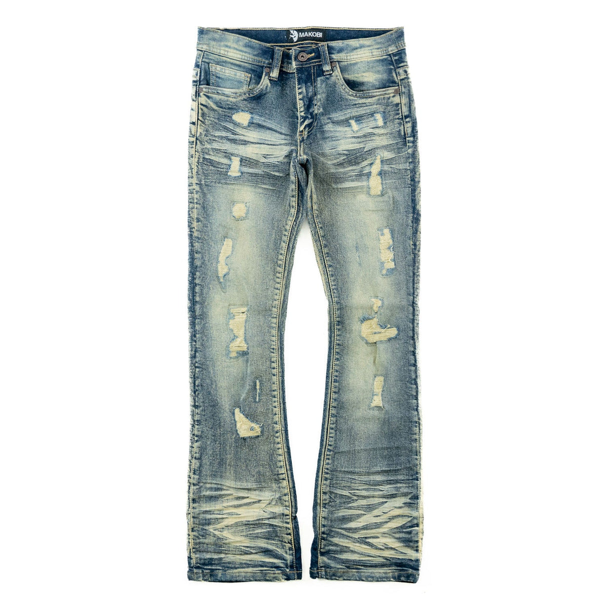 B1979 Jacob Stacked Jeans Kids -Dirt