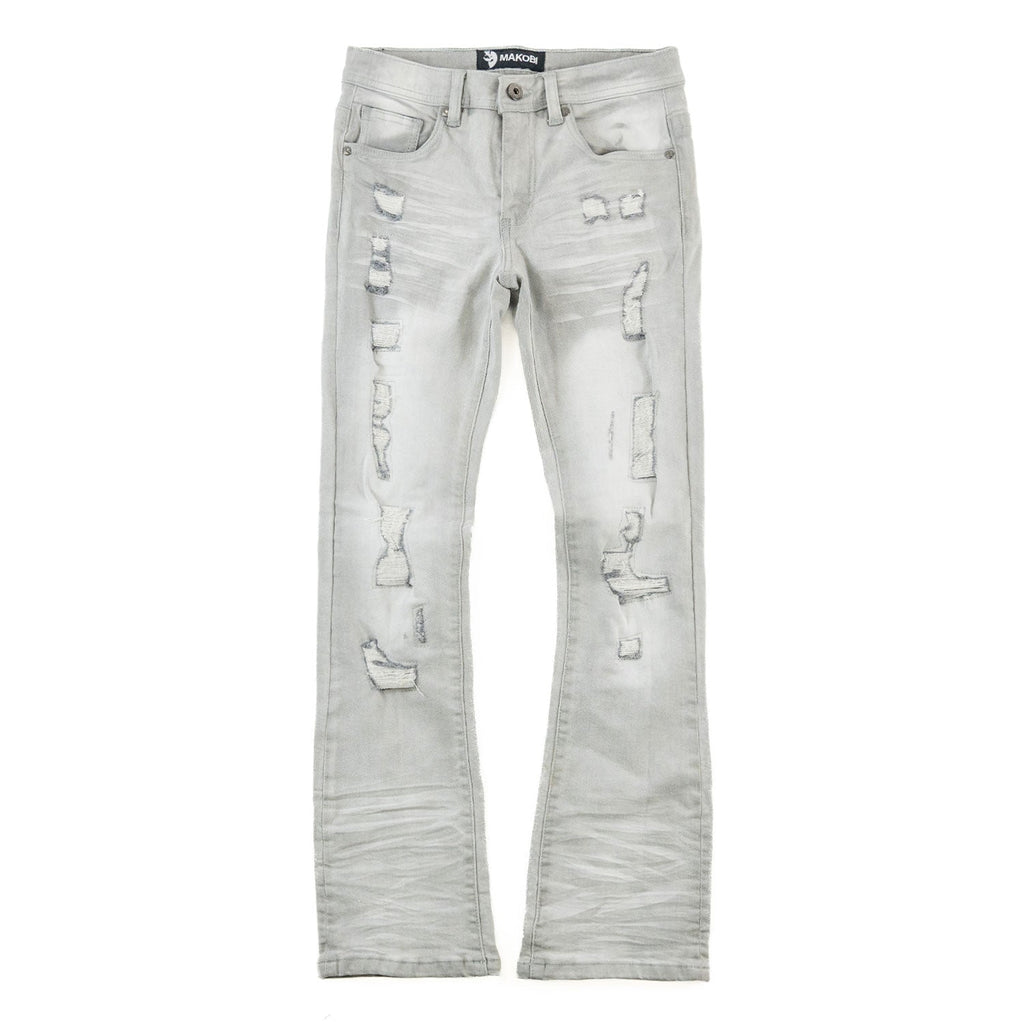 B1979 Jacob Stacked Jeans Kids - Gray