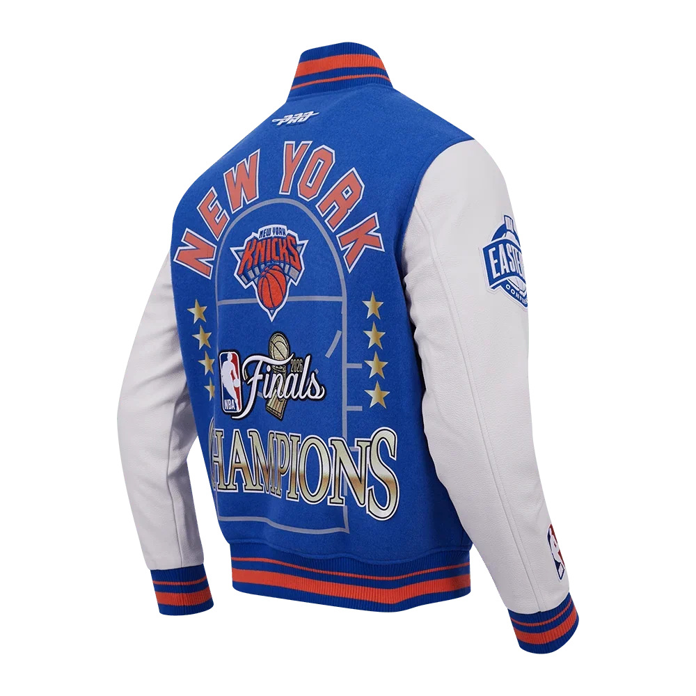 Pro Standard NYK 2026 Champs Varsity Jacket - Blue