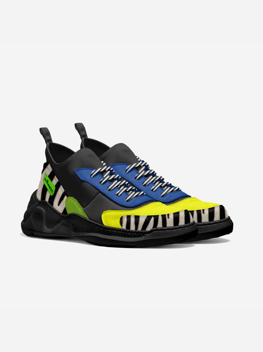 BYMANYC ® NYC NoHo Essence: Avant-Garde Vegan Sneakers with Artistic Soul