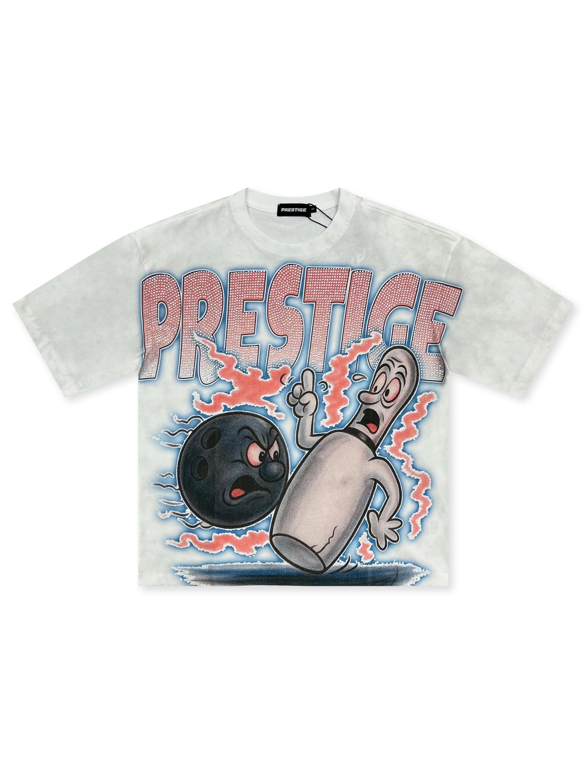 Prestige Bowling Ball Tee - White