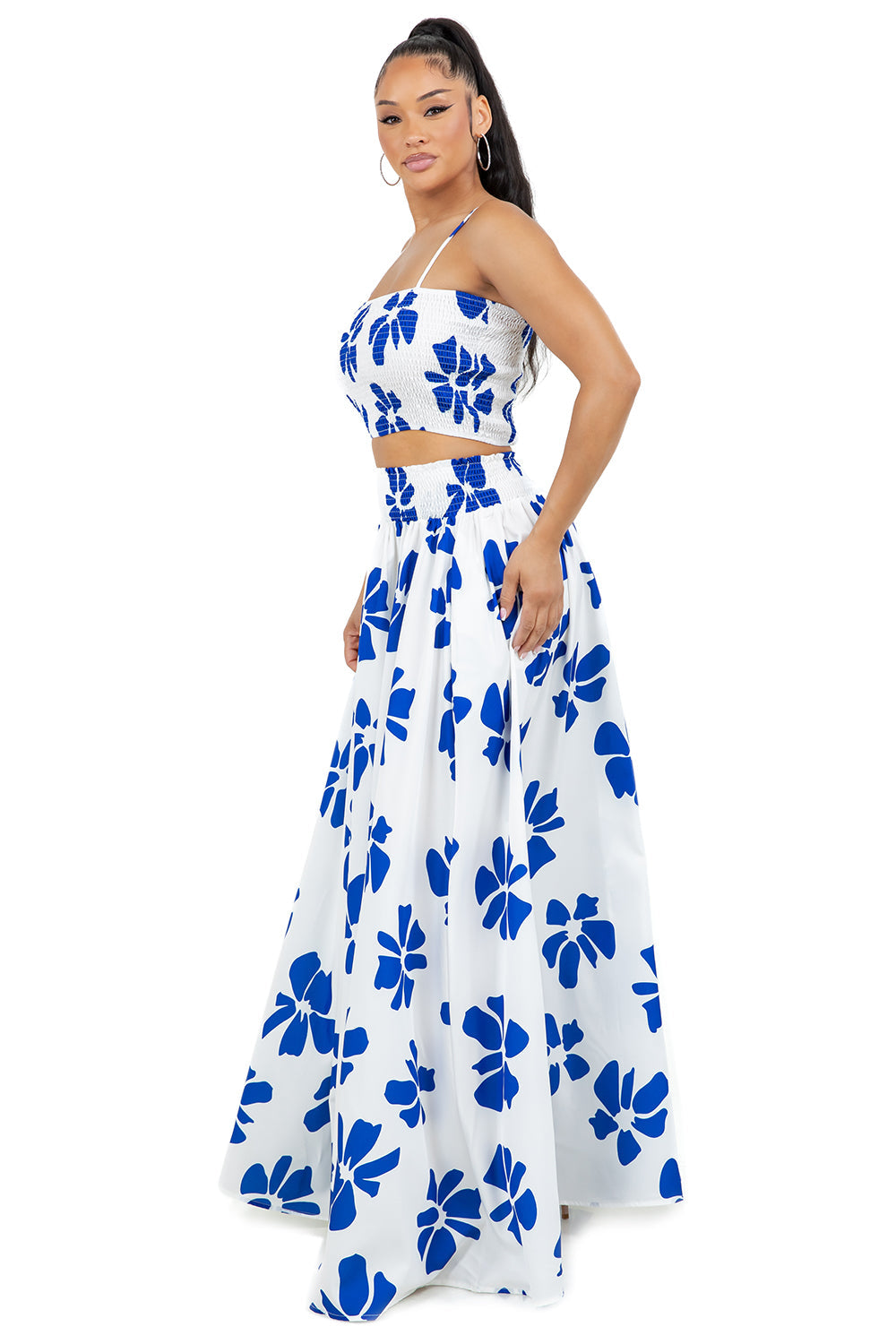 WOMEN FASHION TOP AND SKIRT SET