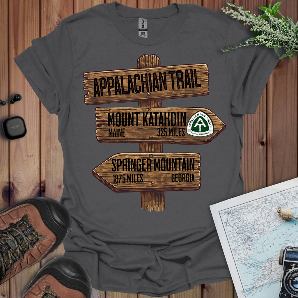 Appalachian Trail Unisex Fit Soft T-Shirt Katahdin Springer 2200 Miles