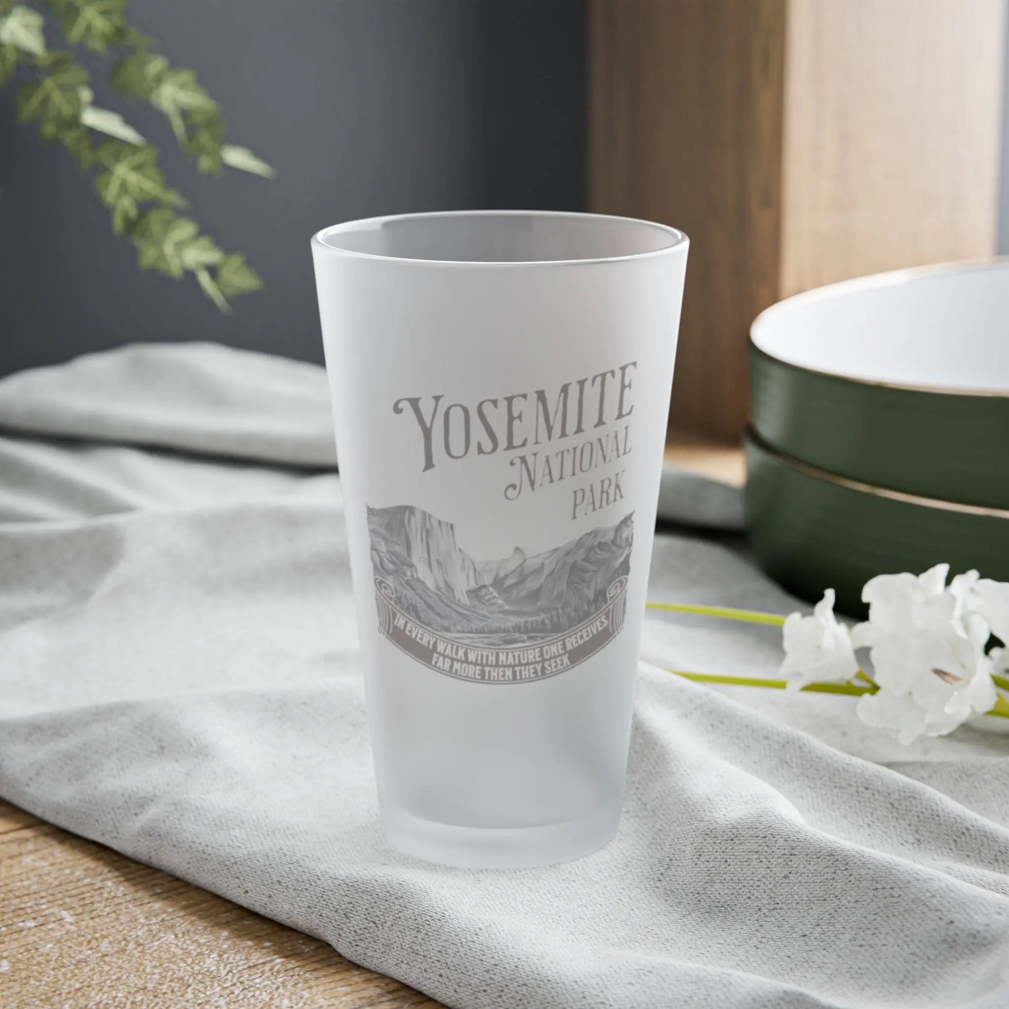 Appalachian National Scenic Trail Frosted Pint Glass 16oz