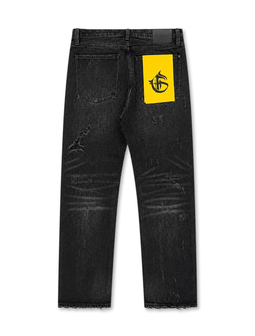 GFTD LA Damien Straight Leg Jean - Black Wash