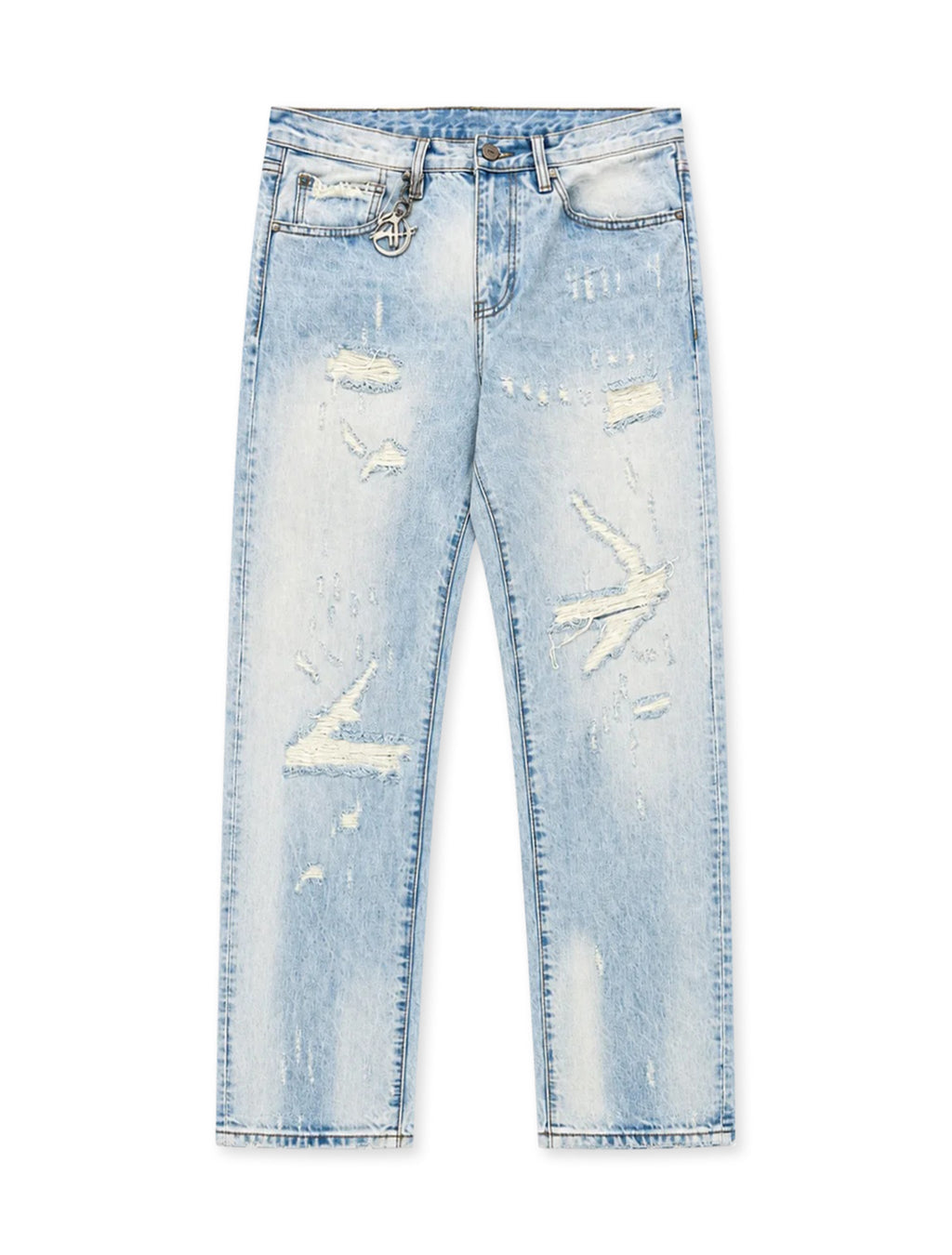 GFTD LA Damien Straight Leg Jean - Light Wash