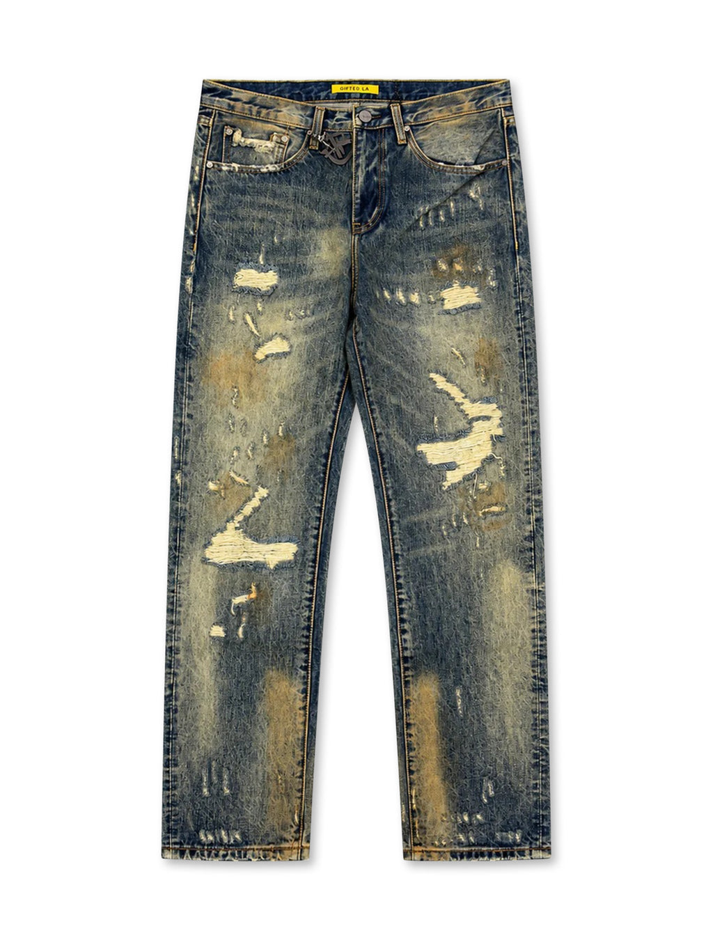 GFTD LA Damien Straight Leg Jean - Medium Wash
