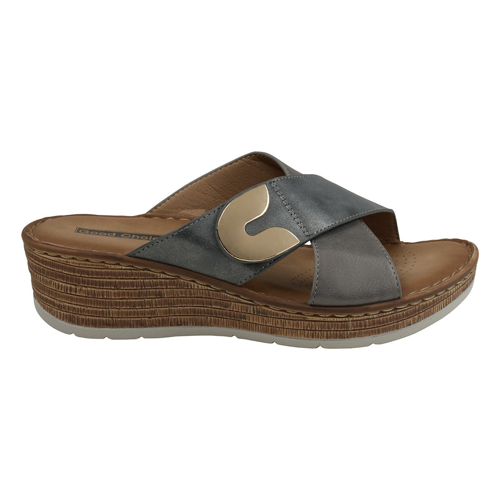 Women's Demi Blue Wedge Sandals