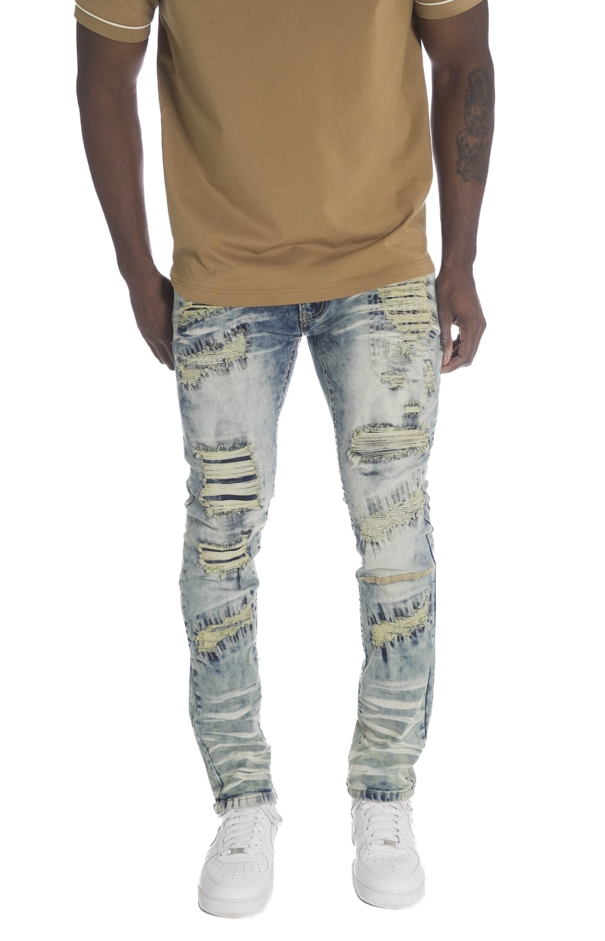 Makobi Luciano Jeans in Vintage, product photo, alternate angle