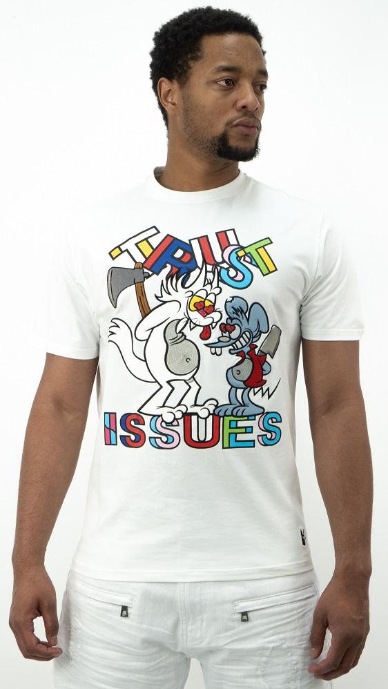M269 Makobi Trust Issues Tee - White