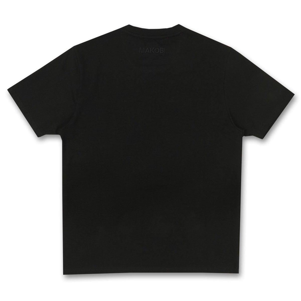 Makobi Expensive Tee in Black, product photo, alternate angle
