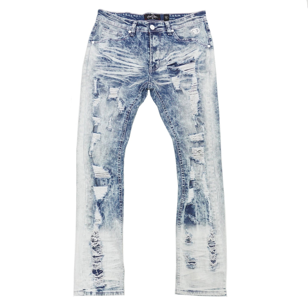 Makobi FROST Ripped Jeans, Light Wash, product front