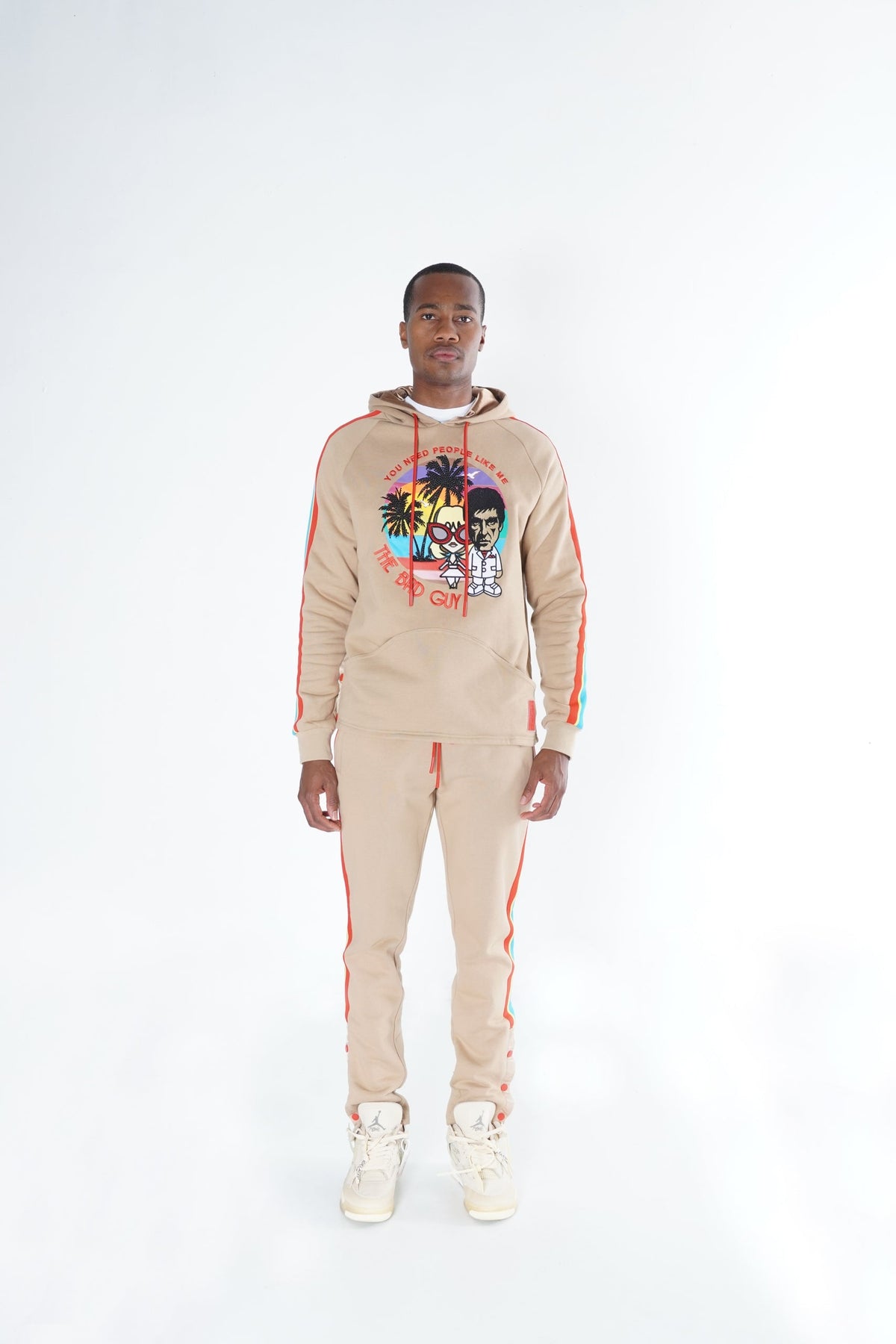 Makobi Frost Bad Guy Fleece Set Up in Khaki, back view