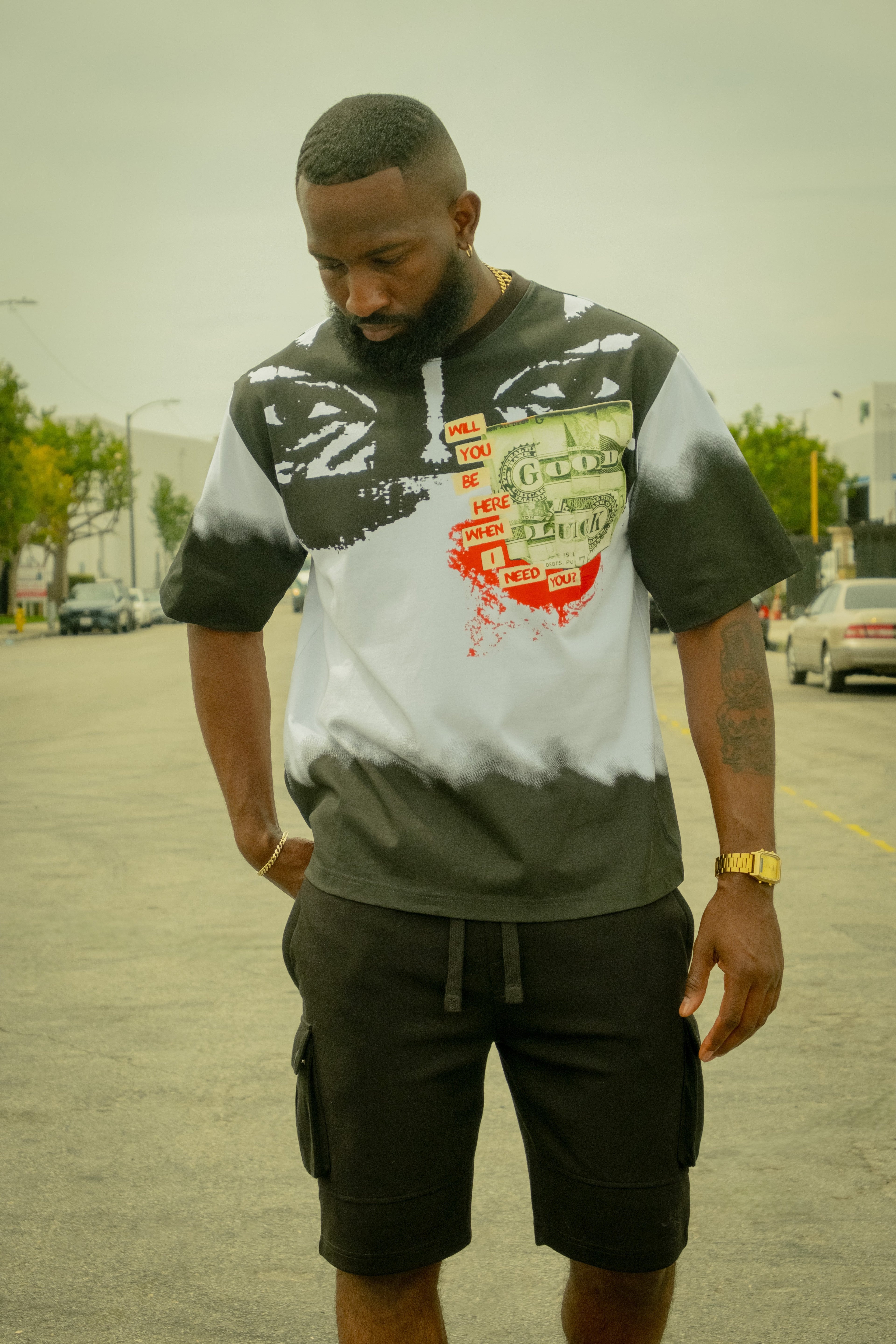 M369 Good Luck Money Tee - White