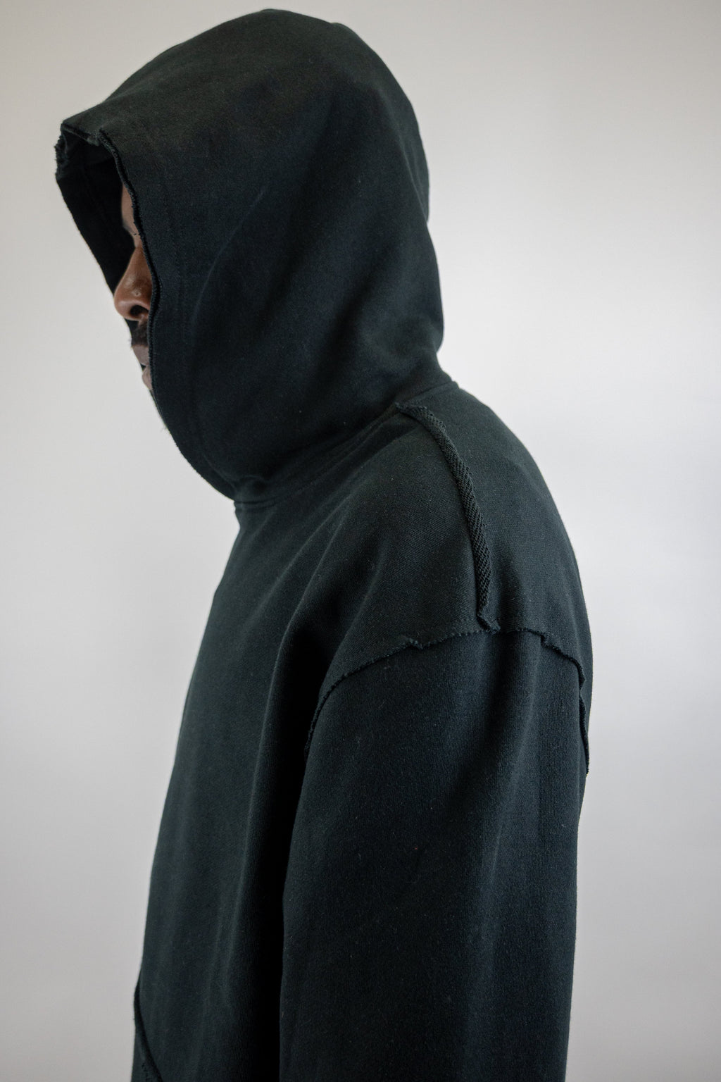 CH400 Distressed Cropped Hoodie