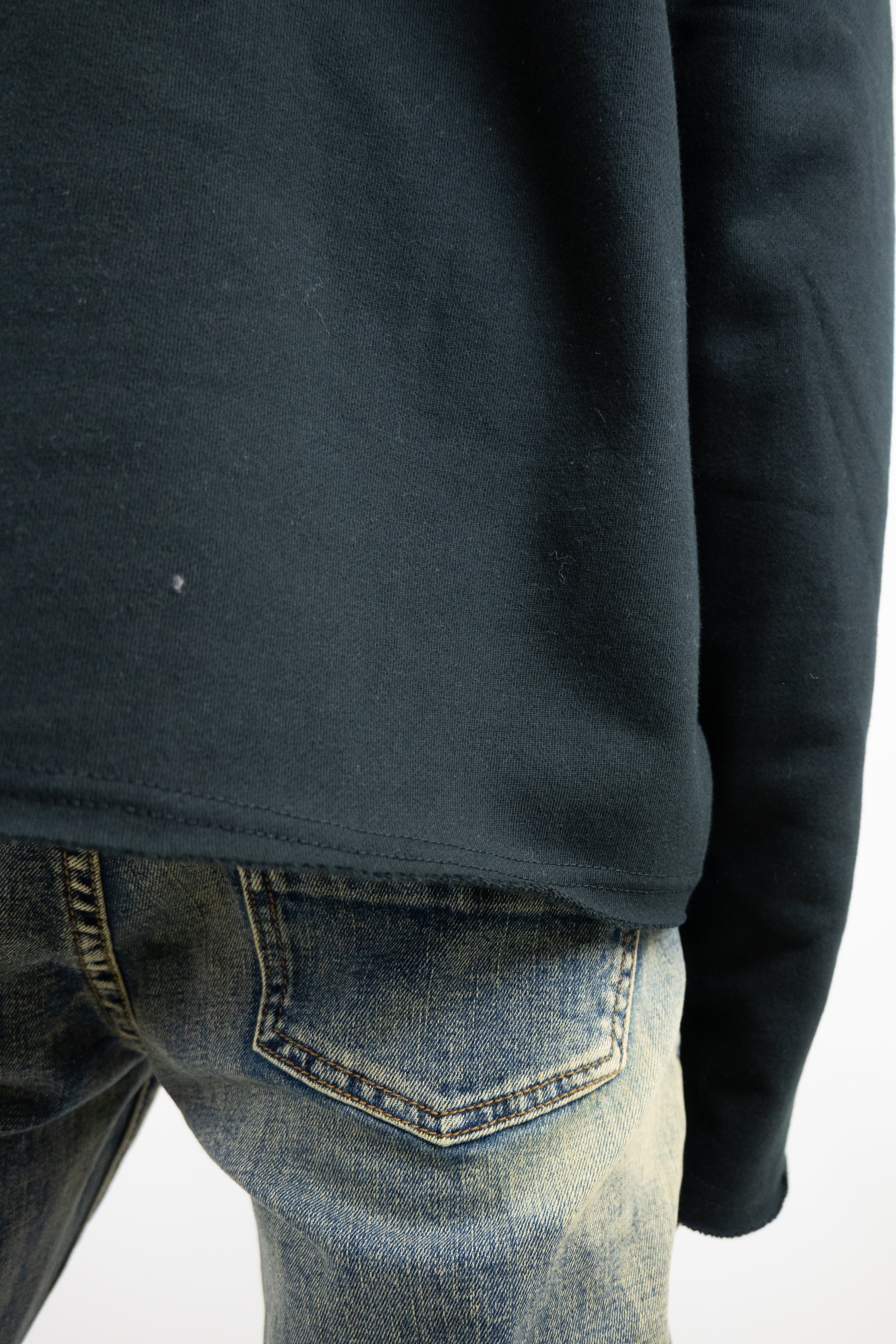 CH400 Distressed Cropped Hoodie