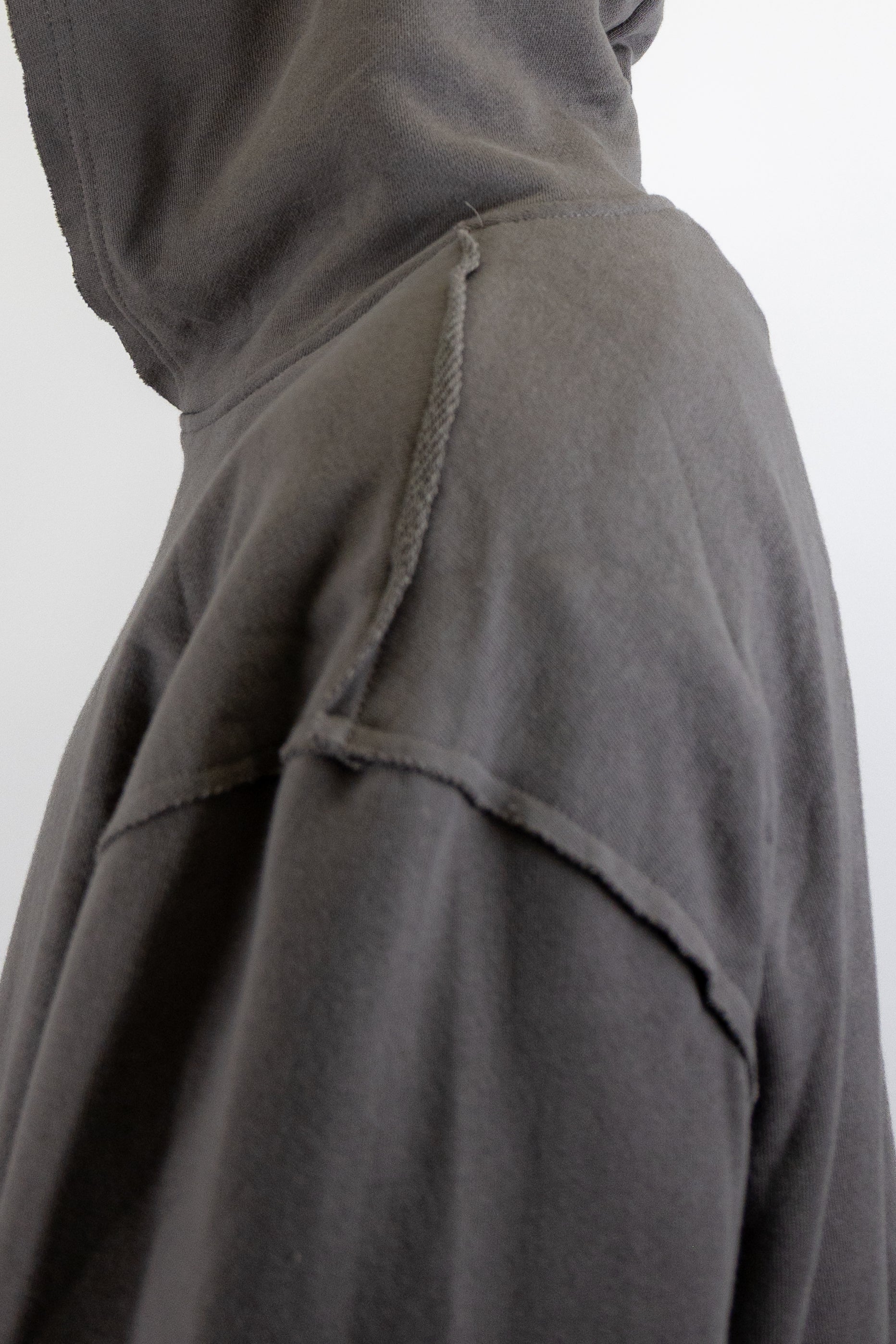 CH400 Distressed Cropped Hoodie