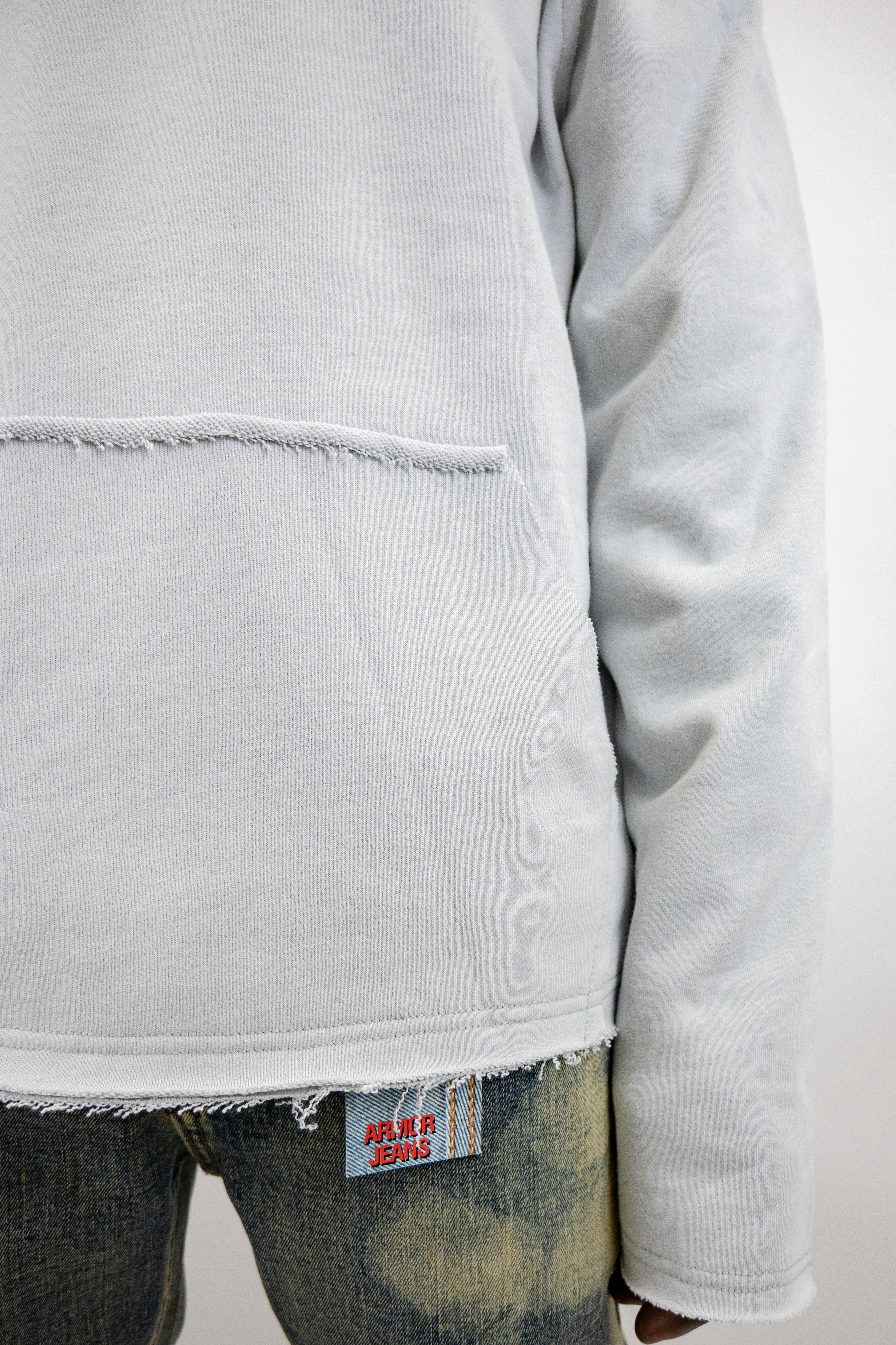 CH400 Distressed Cropped Hoodie