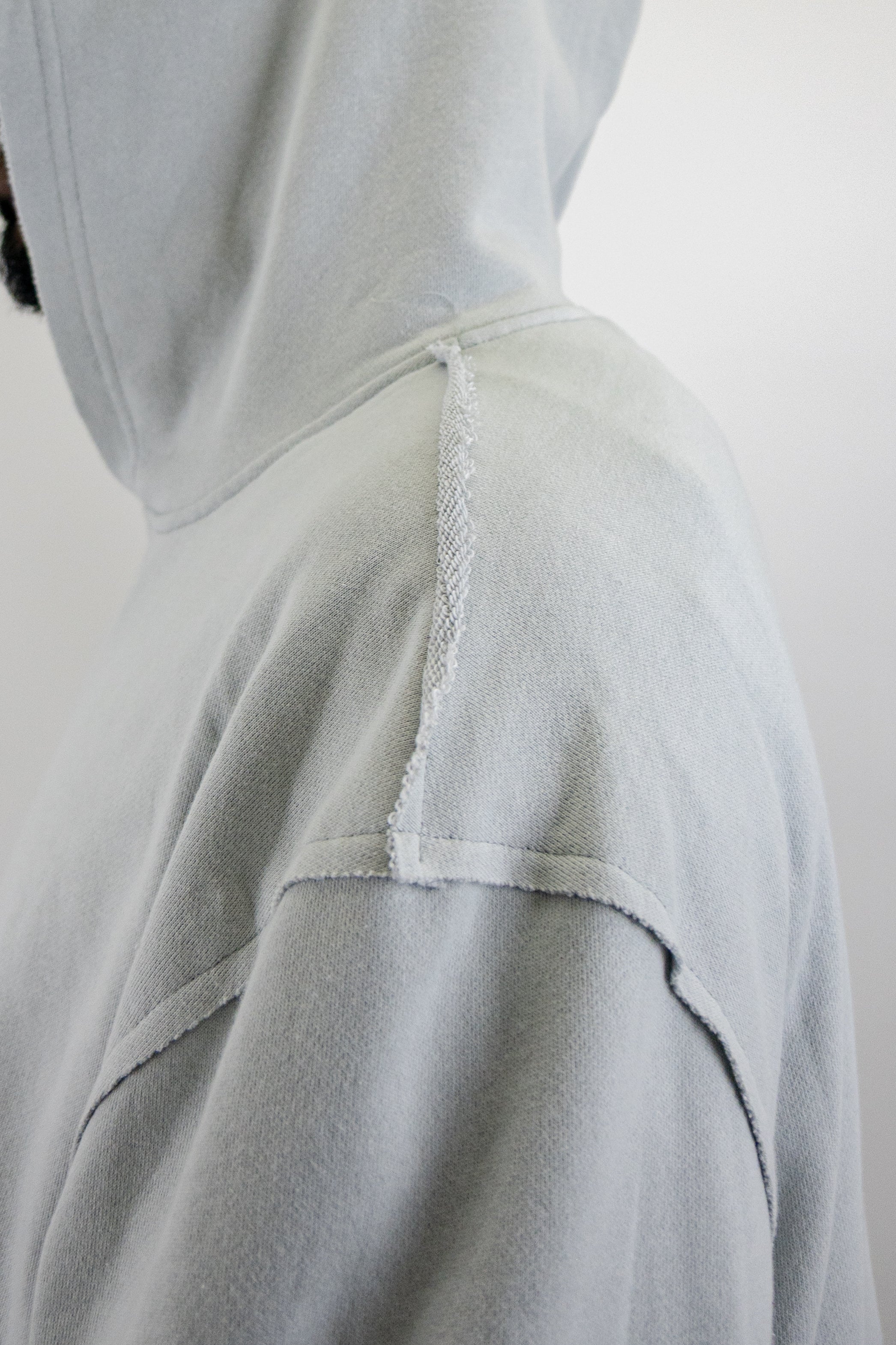 CH400 Distressed Cropped Hoodie