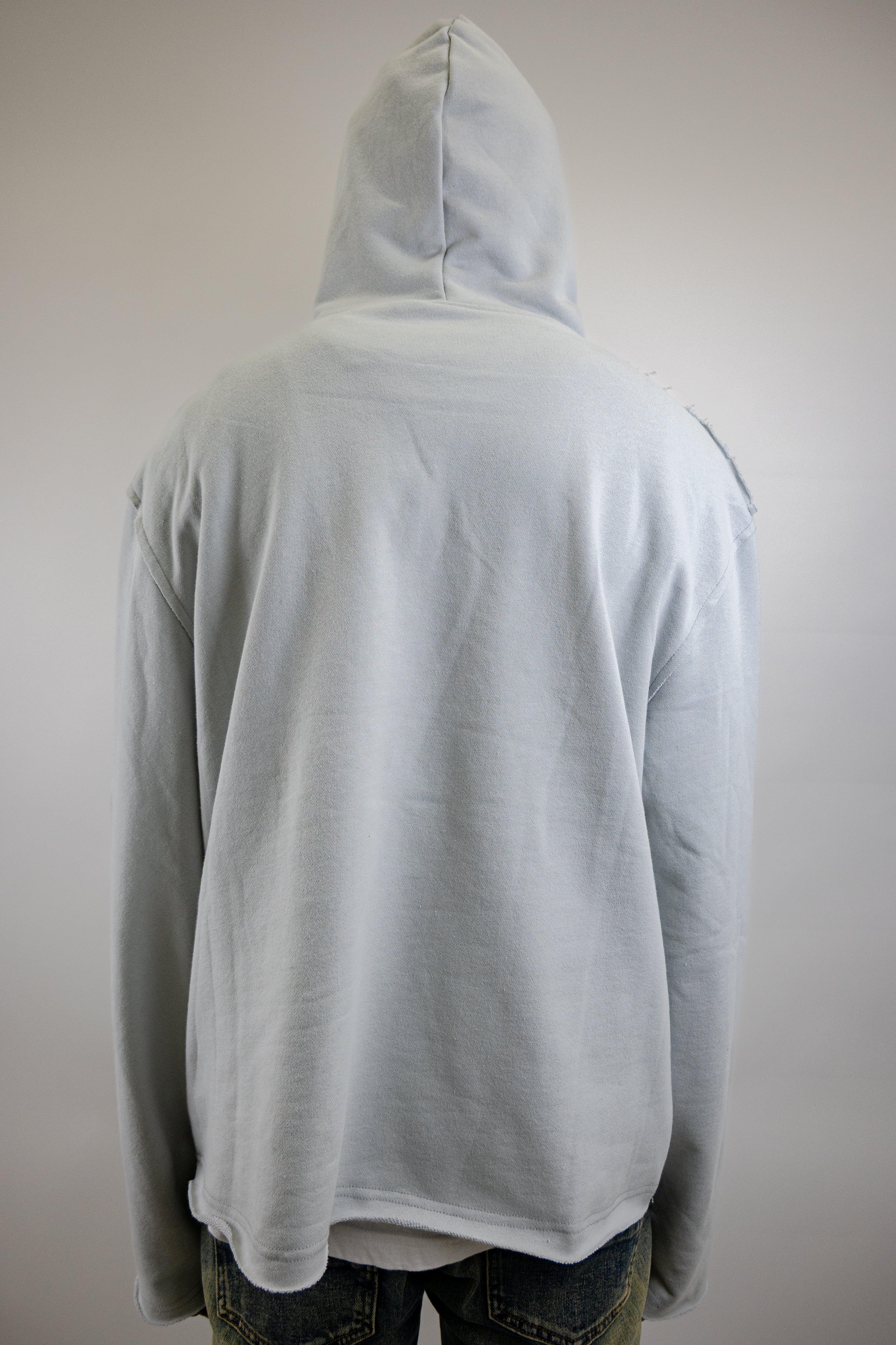 CH400 Distressed Cropped Hoodie