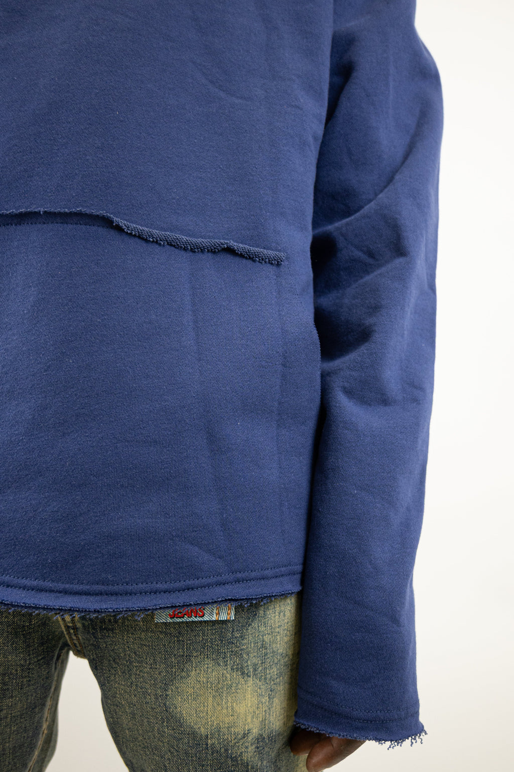 CH400 Distressed Cropped Hoodie