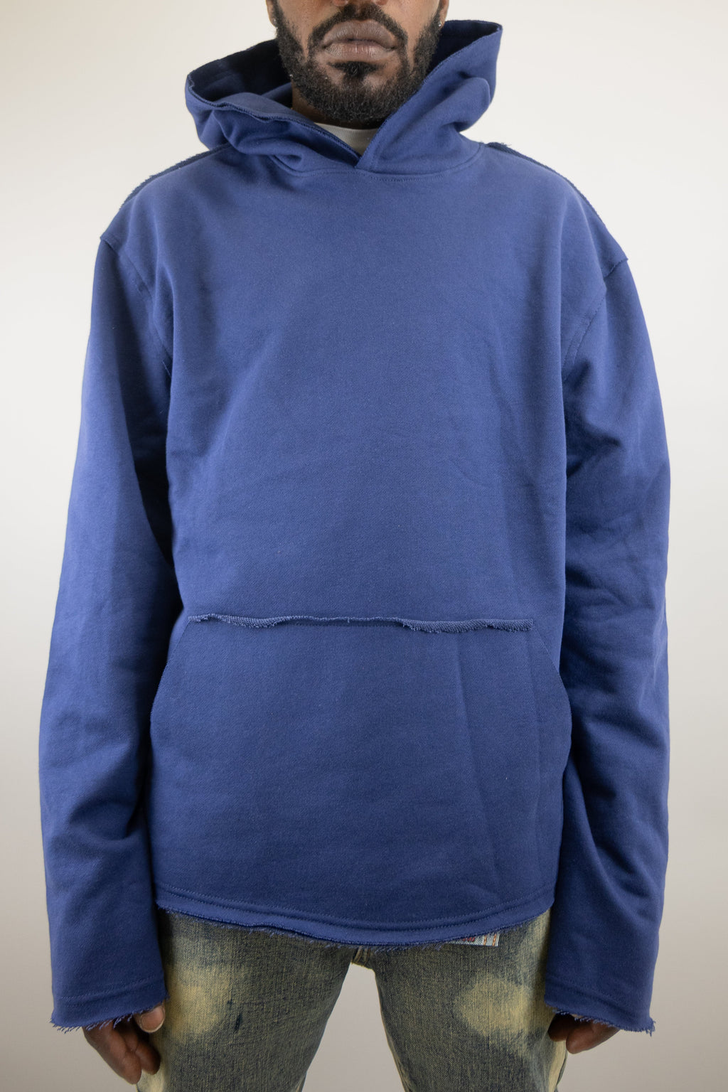 CH400 Distressed Cropped Hoodie