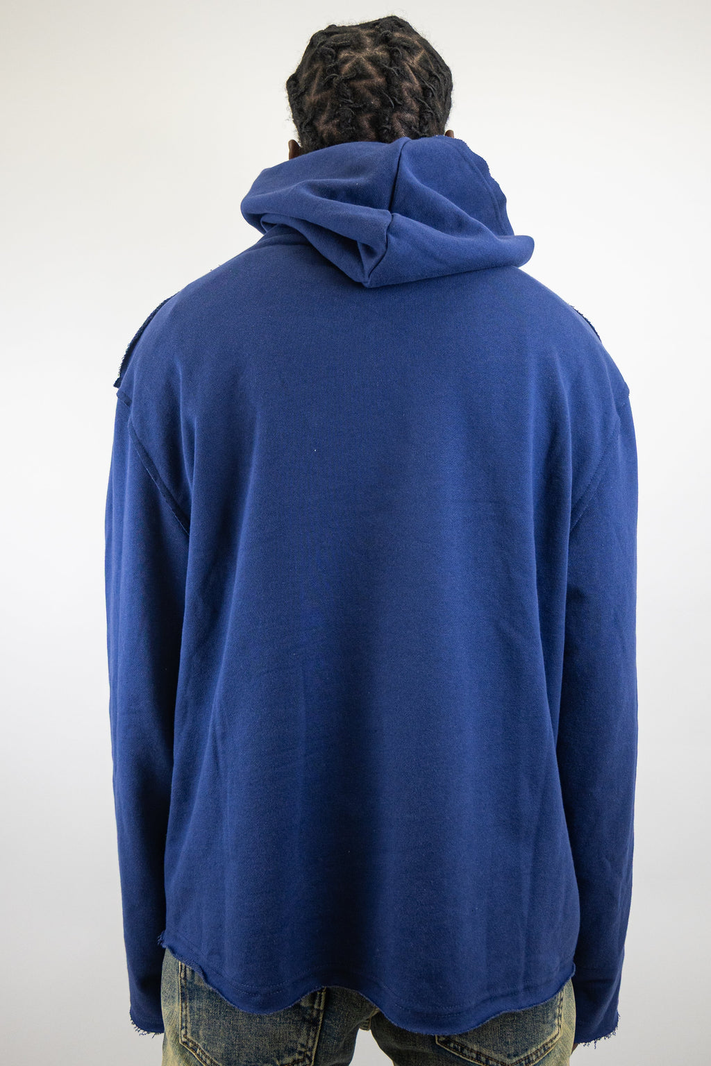 CH400 Distressed Cropped Hoodie