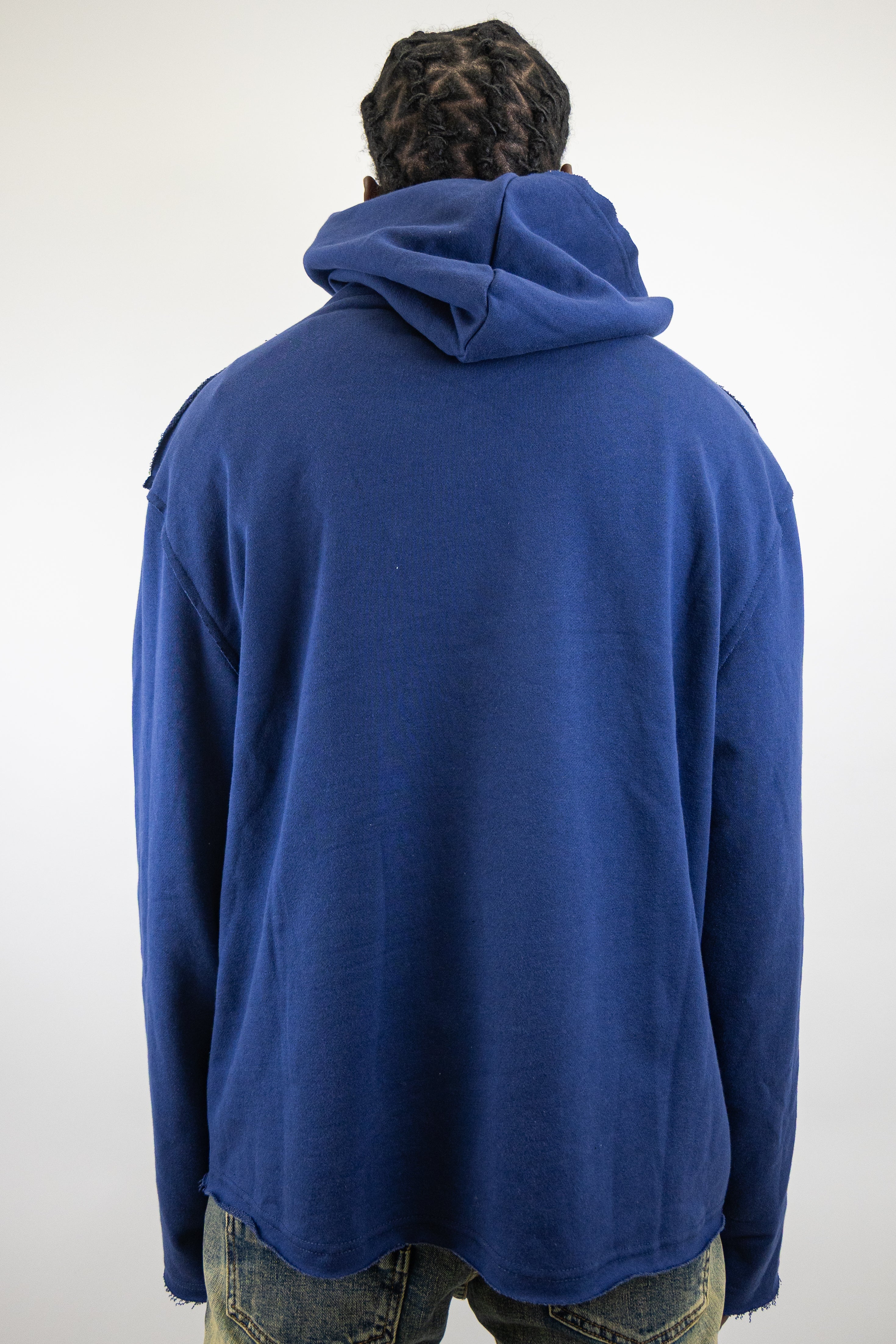 CH400 Distressed Cropped Hoodie