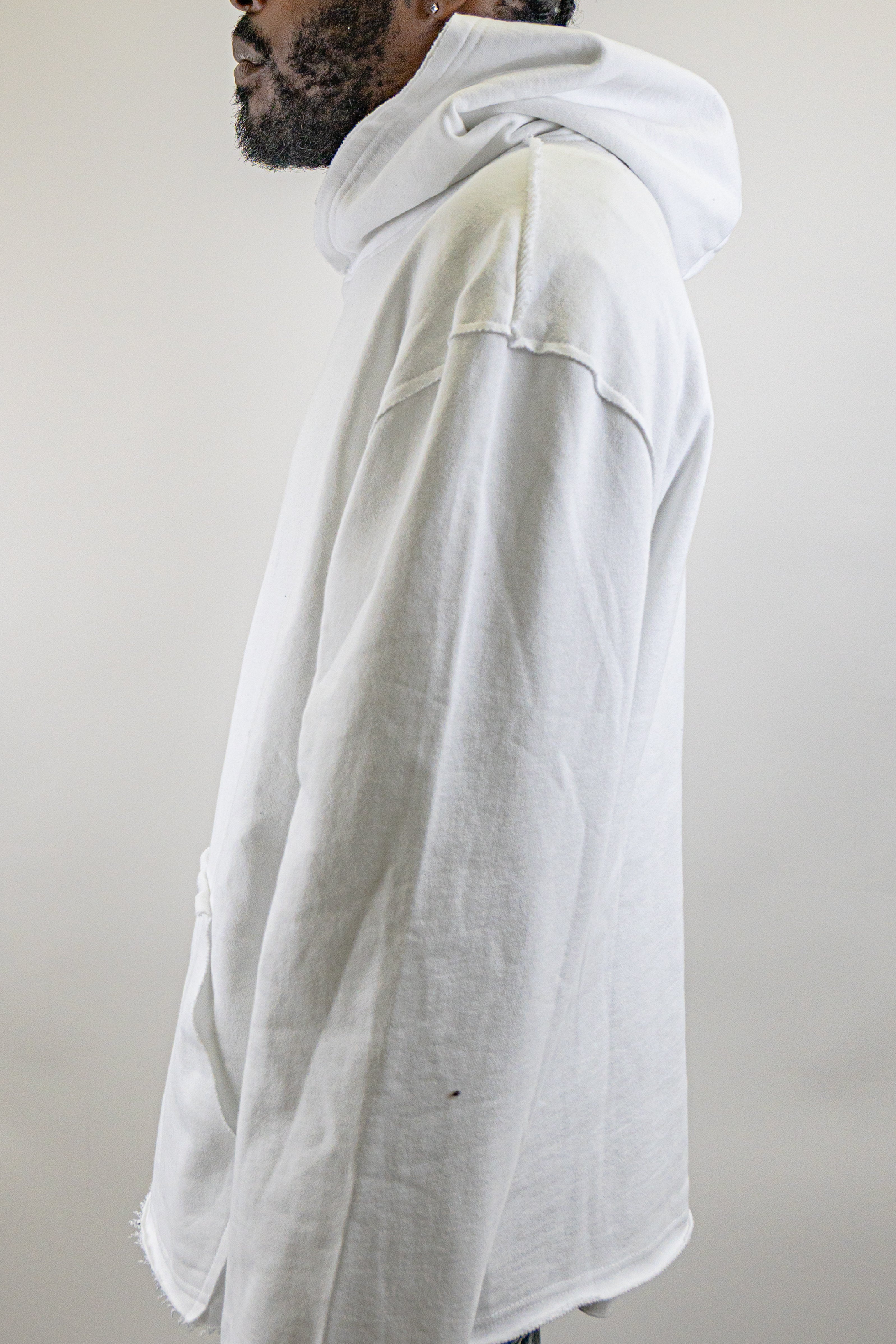 CH400 Distressed Cropped Hoodie