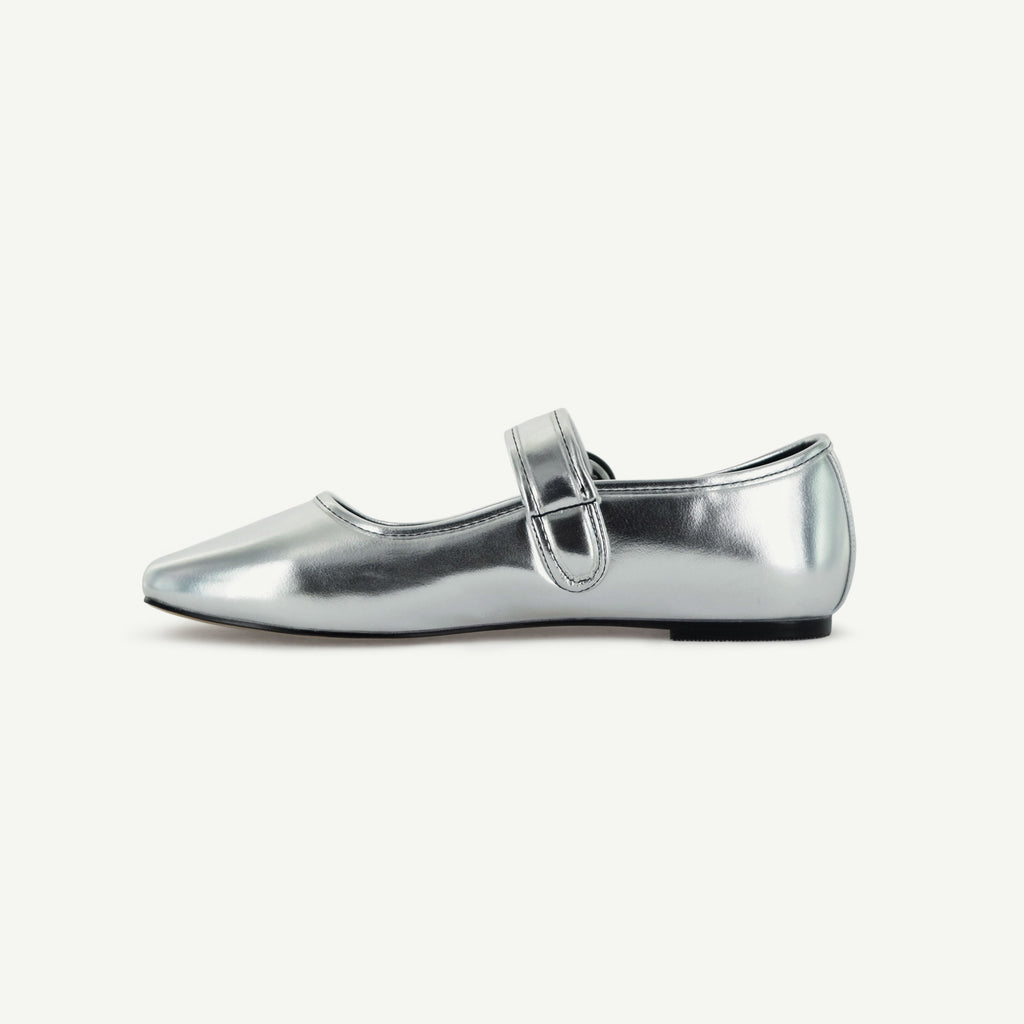 MARIANA: FLAT MARY JANE - SILVER