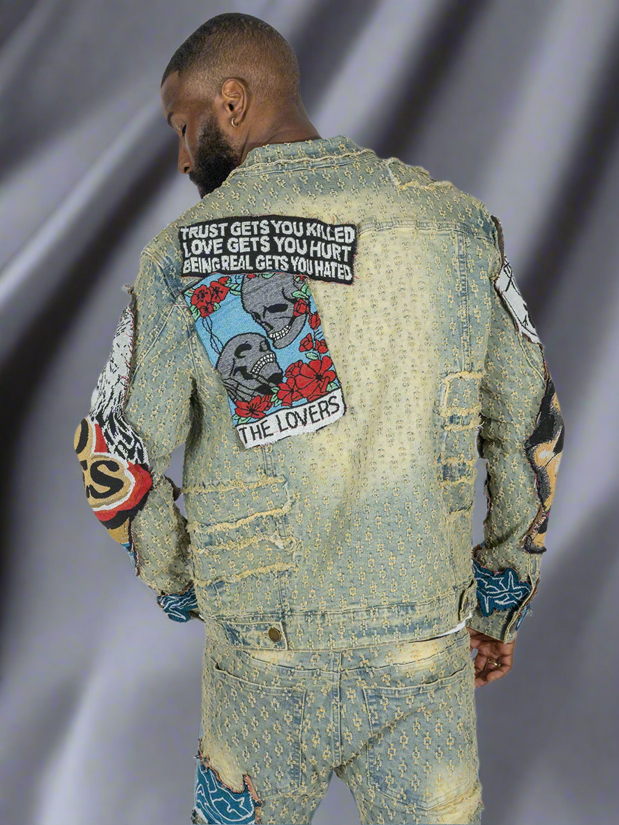 Denim Jacket F1055 Brave Heart - Dirt