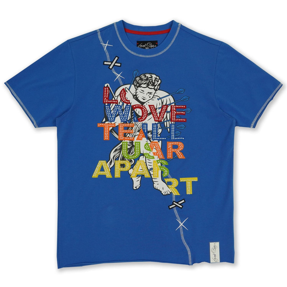 Makobi Love Will Tear Us Apart Tee in Royal, product photo