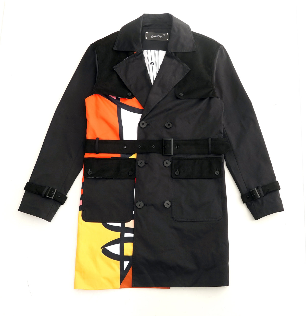 Makobi Frost Weatherproof Trench Coat, Black, product photo