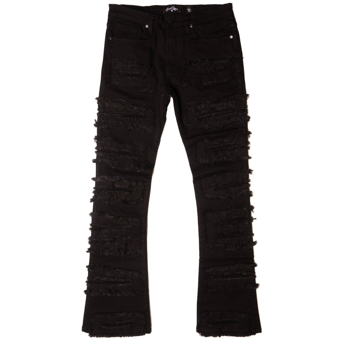 F1732 Cashay Stacked Jeans - Black