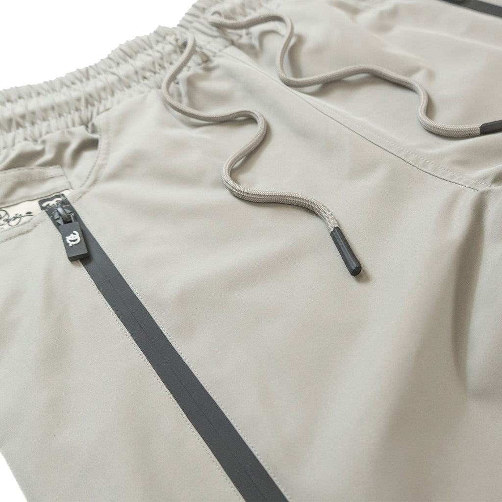 Pants | F1736 Zerelly Nylon Stacked Pants - Gray